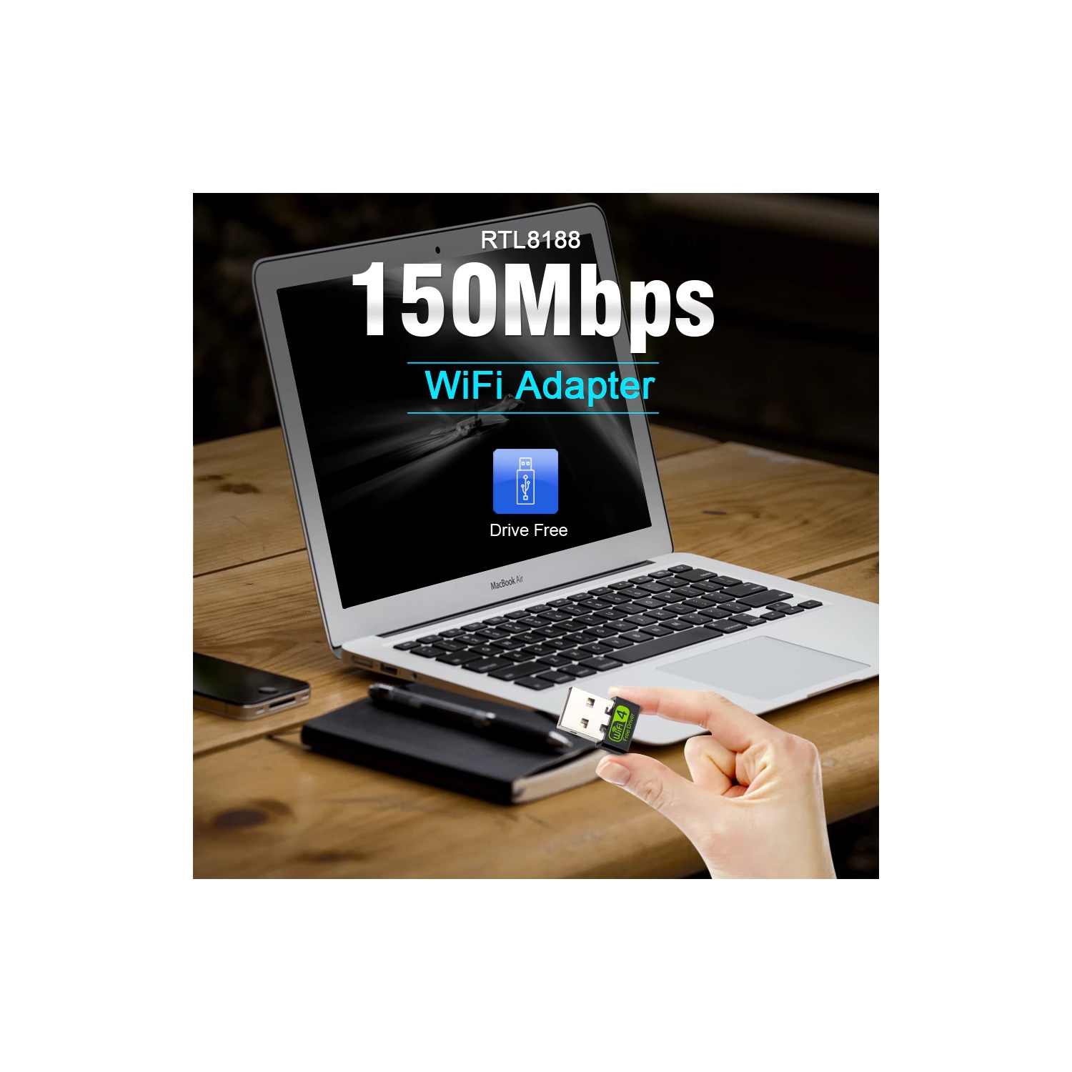 MATRIX 150Mbps Mini USB WiFi Adapter for PC 2.4G Network Card WiFi Receiver