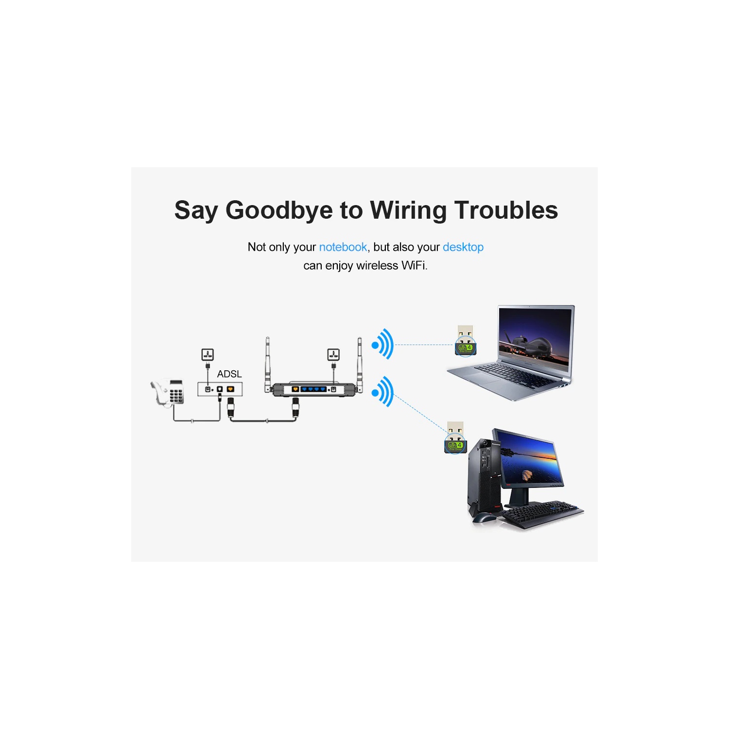 MATRIX 150Mbps Mini USB WiFi Adapter for PC 2.4G Network Card WiFi Receiver