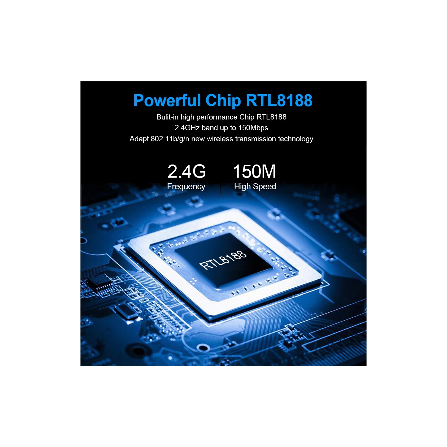 MATRIX 150Mbps Mini USB WiFi Adapter for PC 2.4G Network Card WiFi Receiver