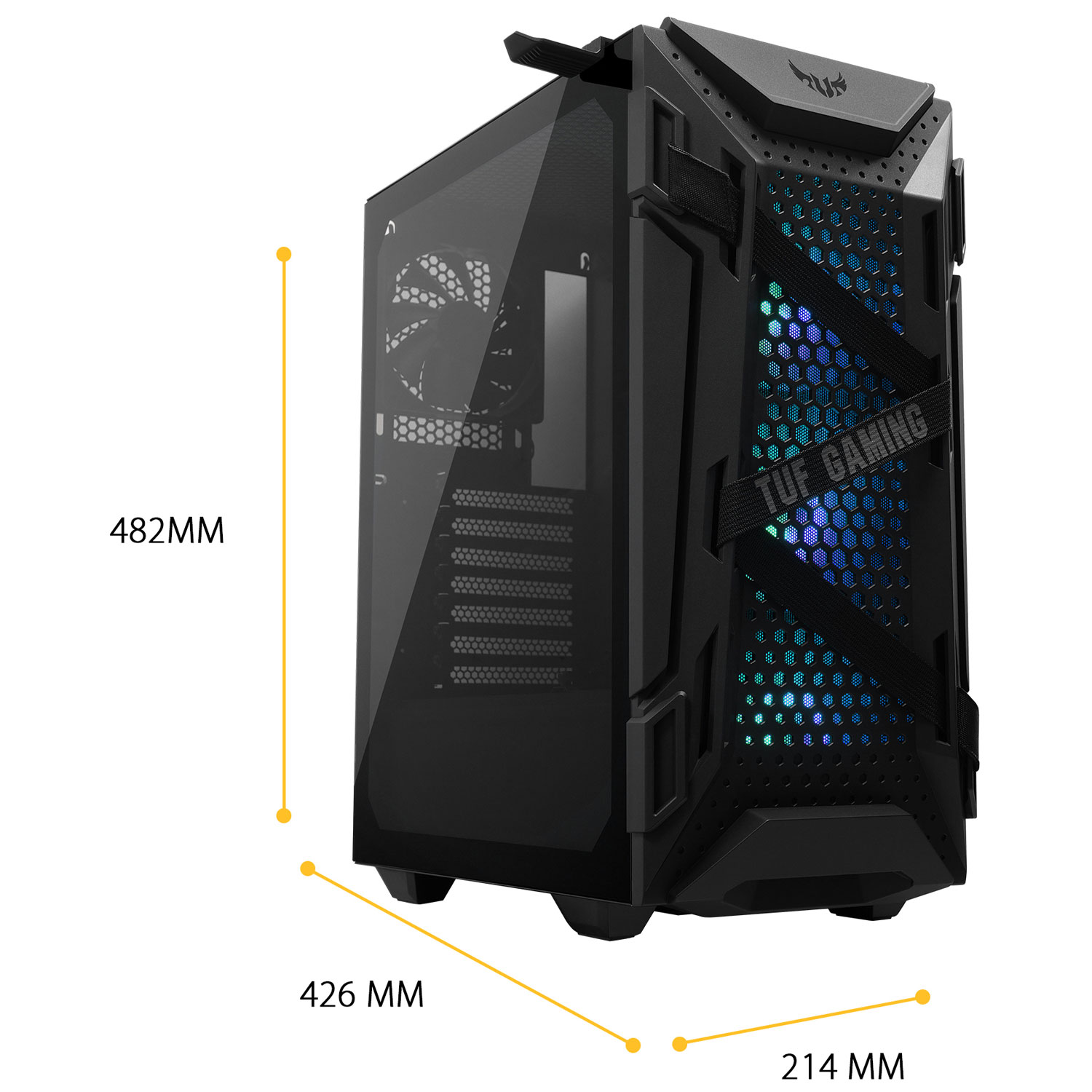 ASUS TUF Gaming GT301 Mid-Tower ATX Computer Case