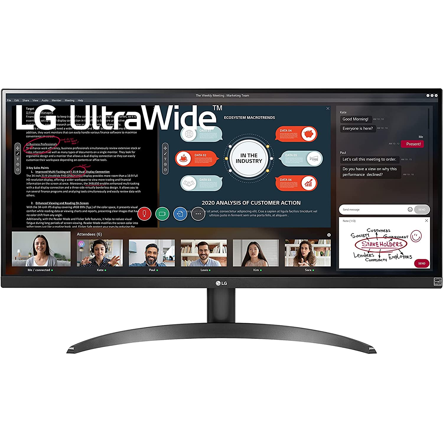 LG 29'' 21:9 UltraWide™ Full HD IPS Monitor with AMD FreeSync - 2560X1080 5MS