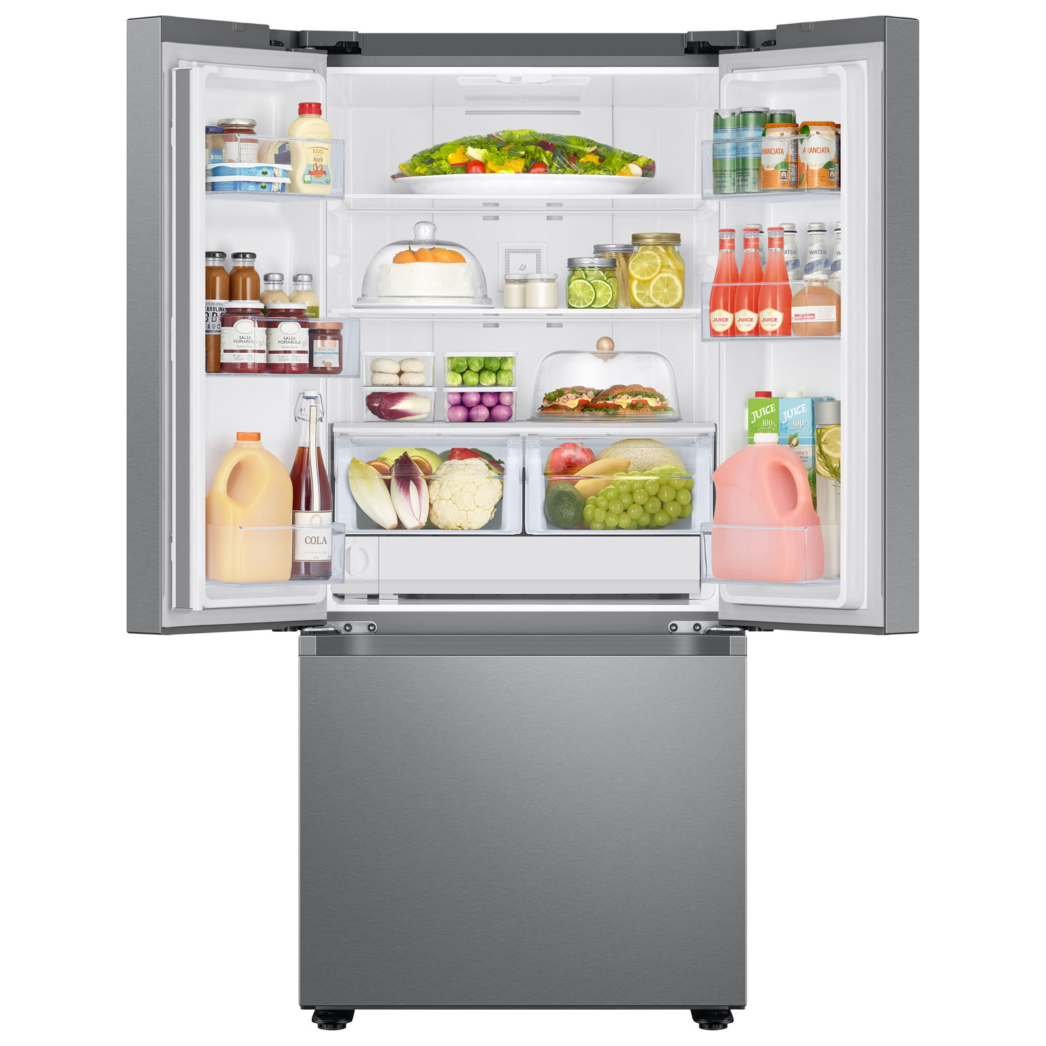 Samsung 30" 22 Cu. Ft. French Door Refrigerator w/ Water Dispenser - Stainless Steel