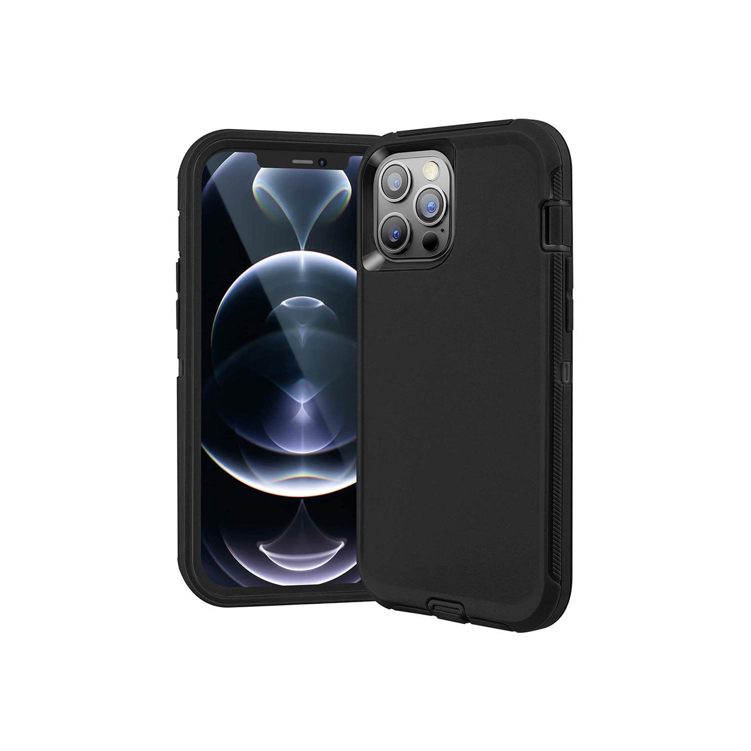 【CSmart】 Anti-Drop Triple 3 Layers Shockproof Heavy Duty Defender Hard Case for iPhone 11 Pro, Black