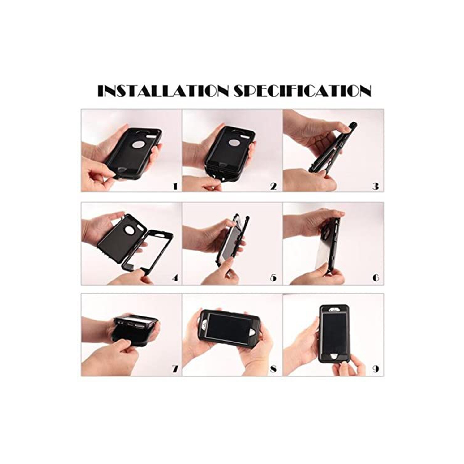 [CS] Étui rigide robuste antichoc à trois couches de 3 pour iPhone X/iPhone XS, rose vif