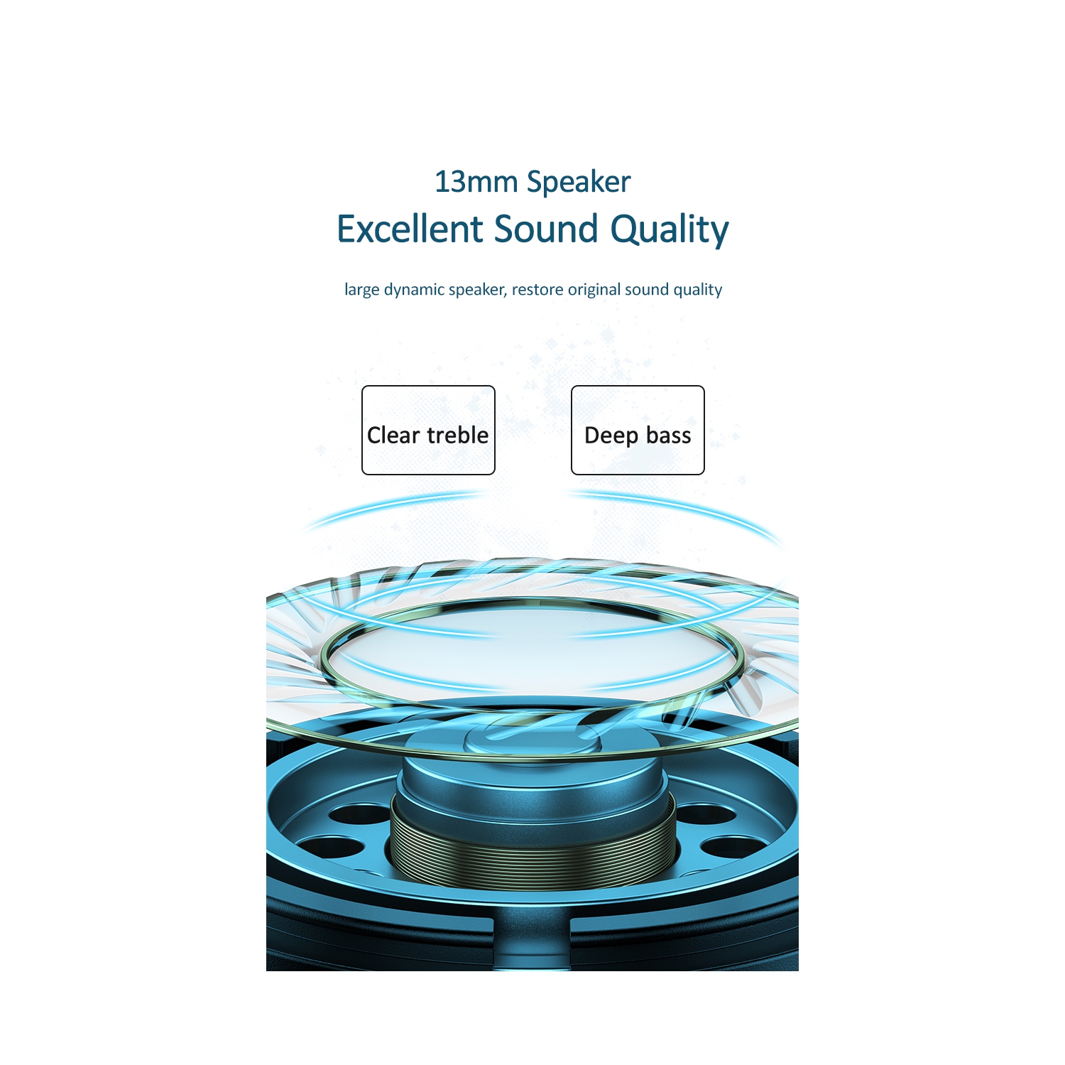 Véritables écouteurs sans fil Bluetooth 5.0 compatibles avec Android, Apple Airpod, PC. Commandes tactiles, son de basse super stéréo, durée de