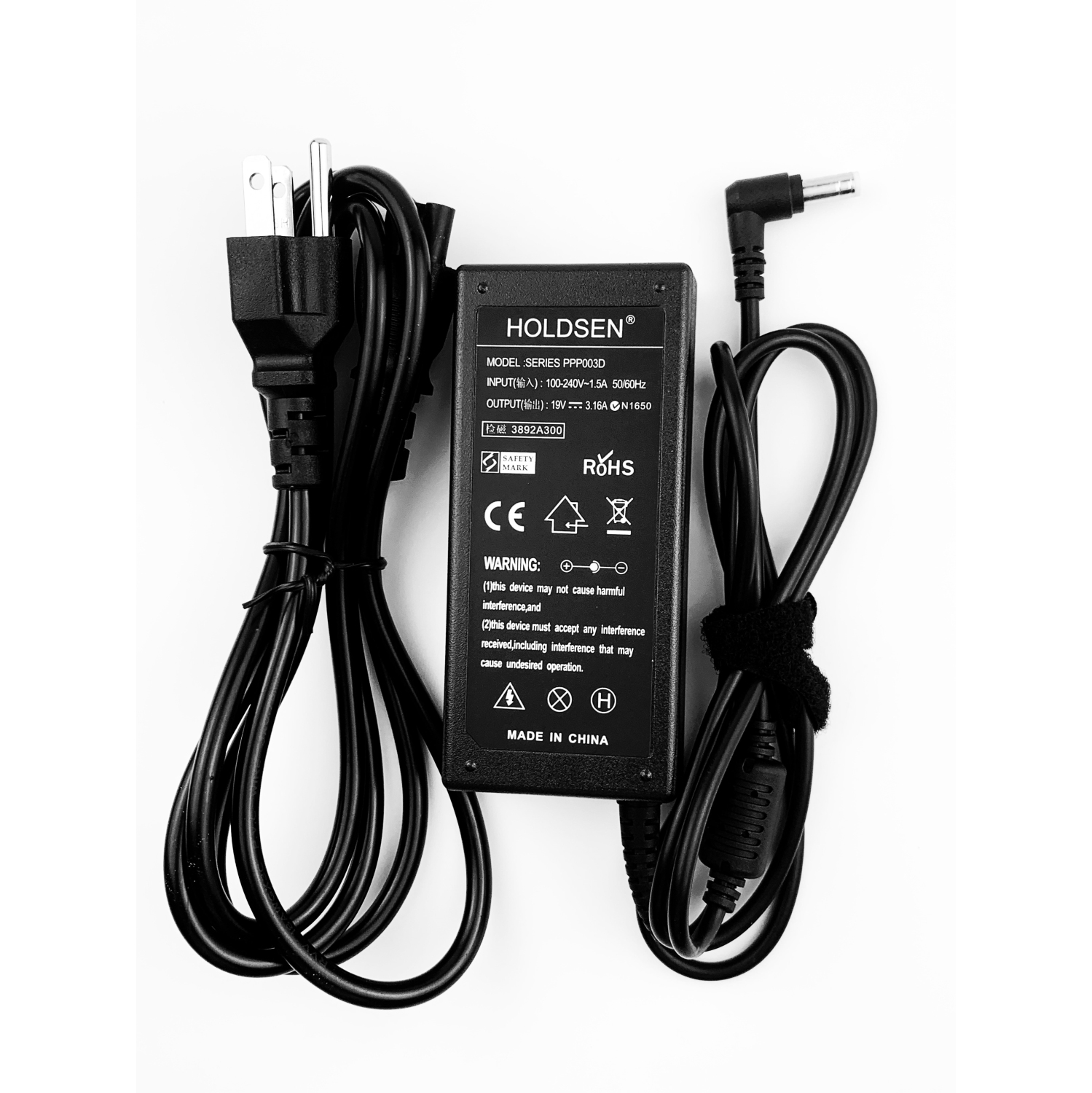 60W AC adapter power cord for HP Pavilion 24es 25es 25xw 25" 27es LCD monitor