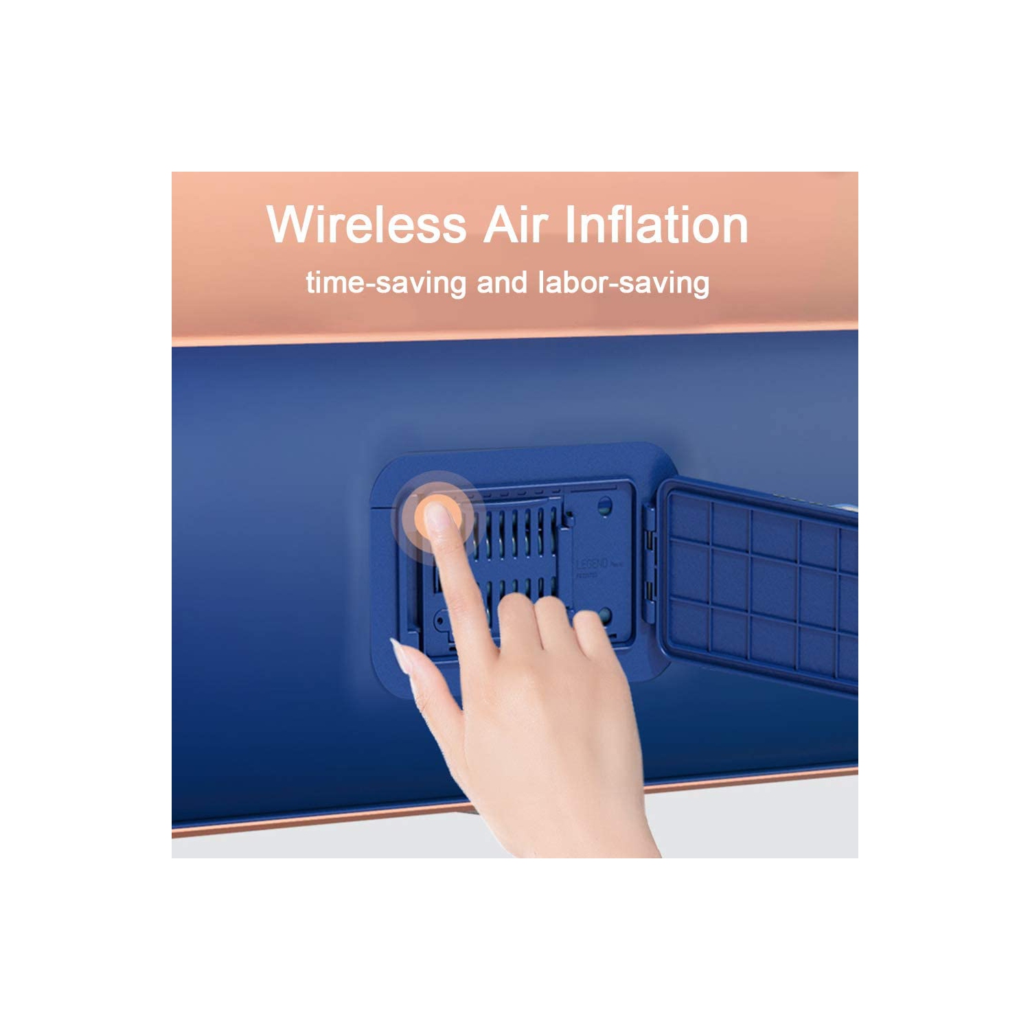 Piscine hors sol, piscine gonflable en un clic pour enfants et adultes en PVC pleine taille avec auvent pour jardin intérieur et extérieur, bleu