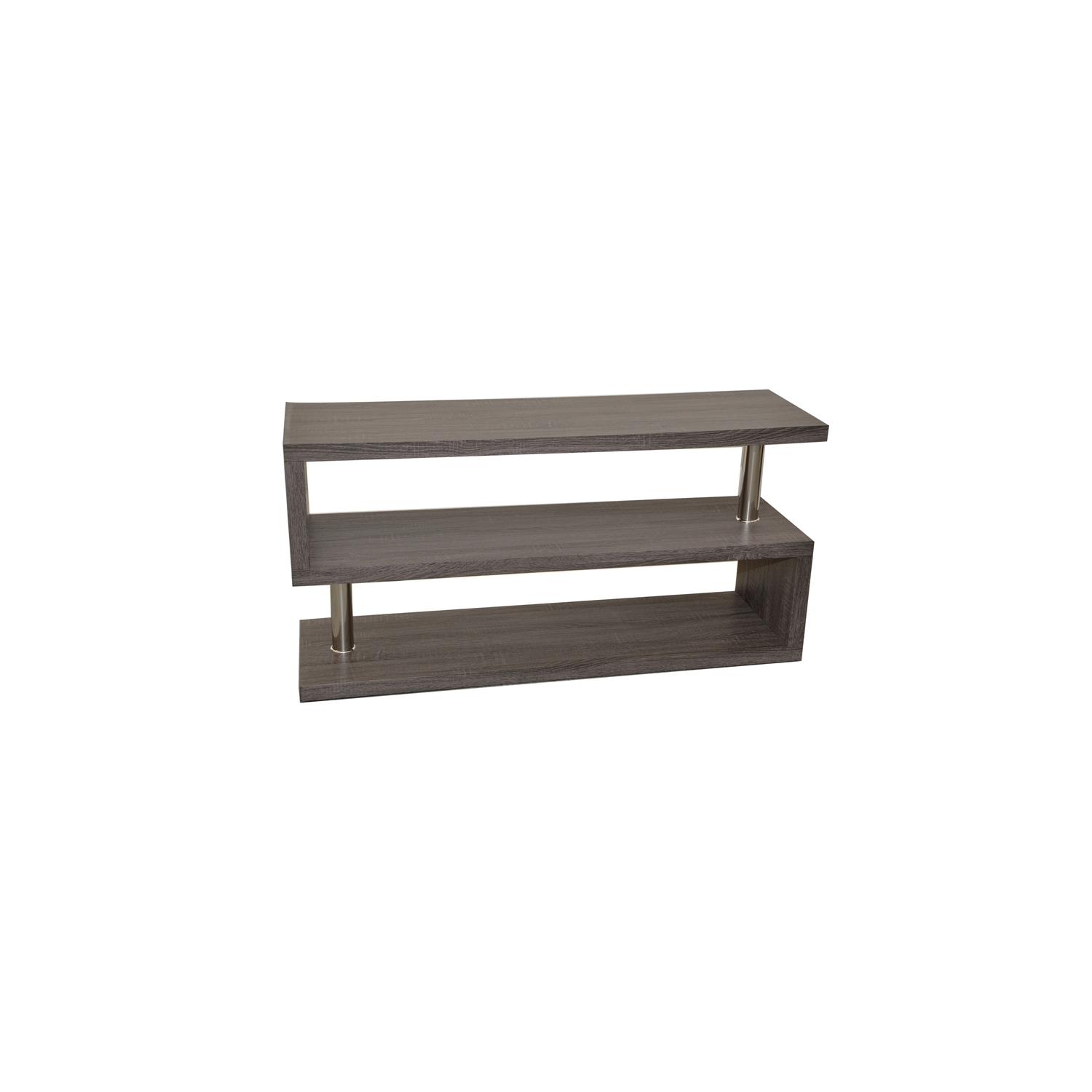 AMX - TV Stand, 48 '' x 14''x 24 '', Gray Wood Pattern
