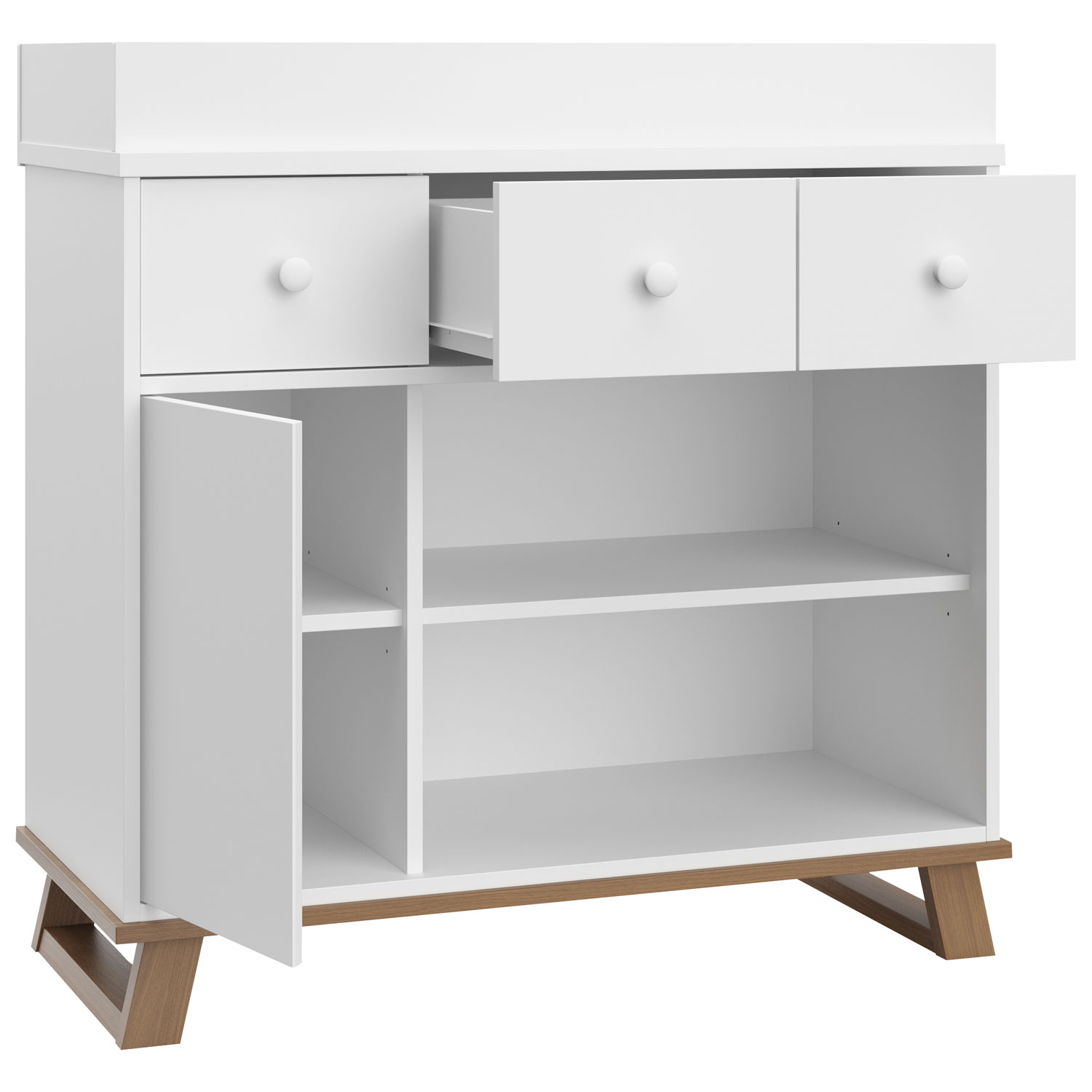 Grey and white changing table online