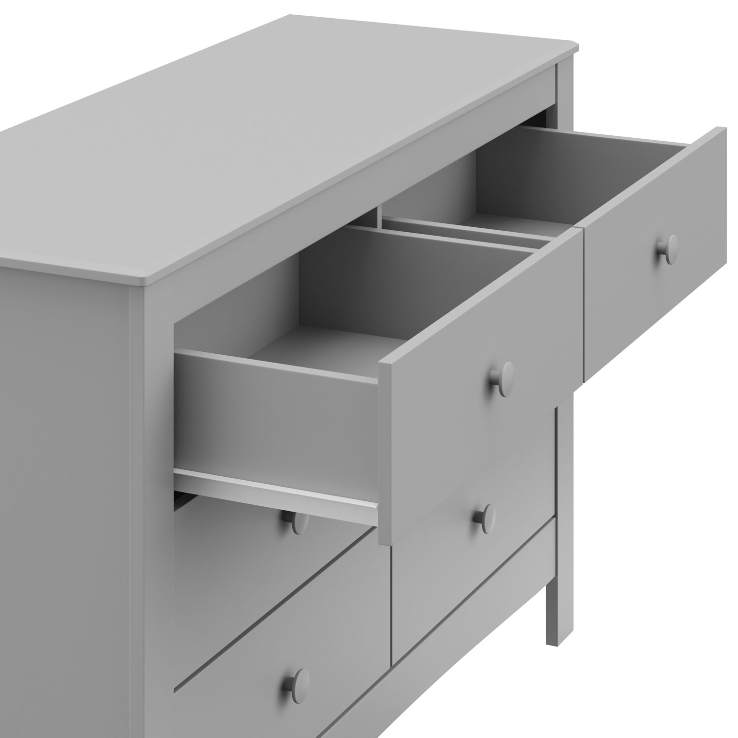 Commode double à 6 tiroirs Noah de Graco - Gris galet