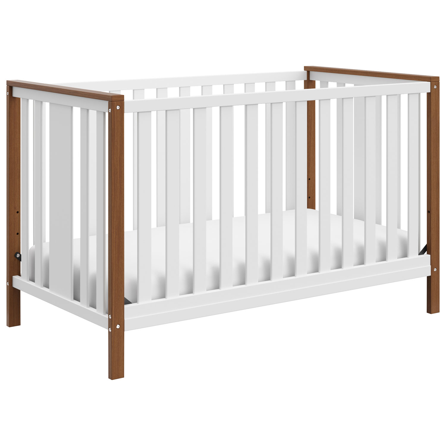 Storkcraft Modern Pacific 4-In-1 Convertible Crib - White/Vintage Driftwood