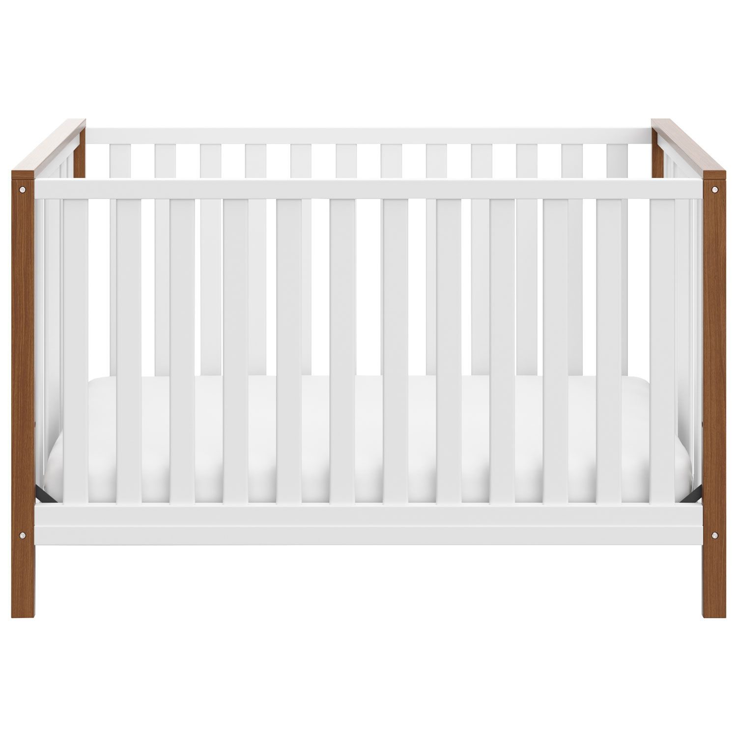 Storkcraft Modern Pacific 4-In-1 Convertible Crib - White/Vintage Driftwood