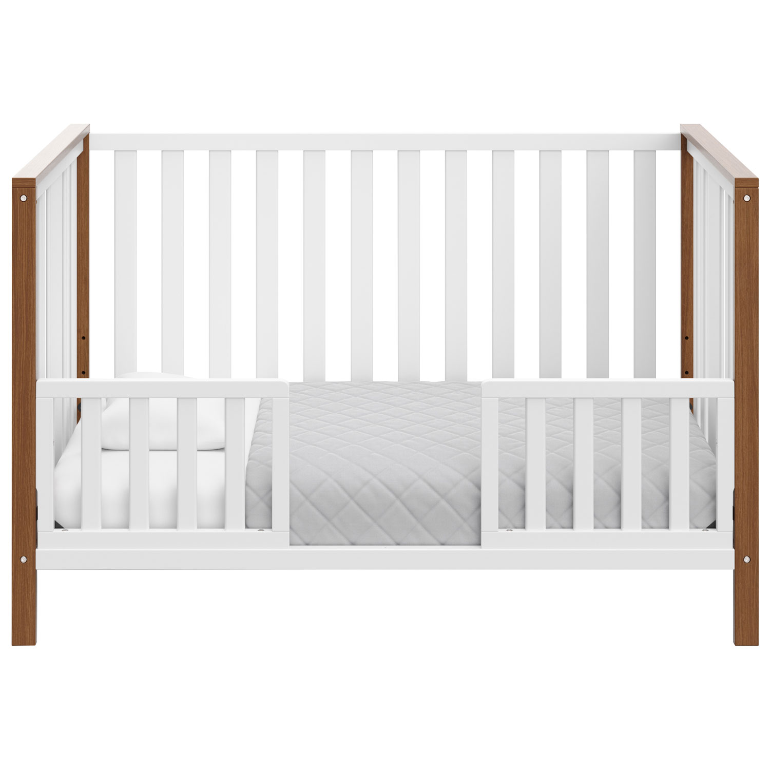 Storkcraft Modern Pacific 4-In-1 Convertible Crib - White/Vintage Driftwood