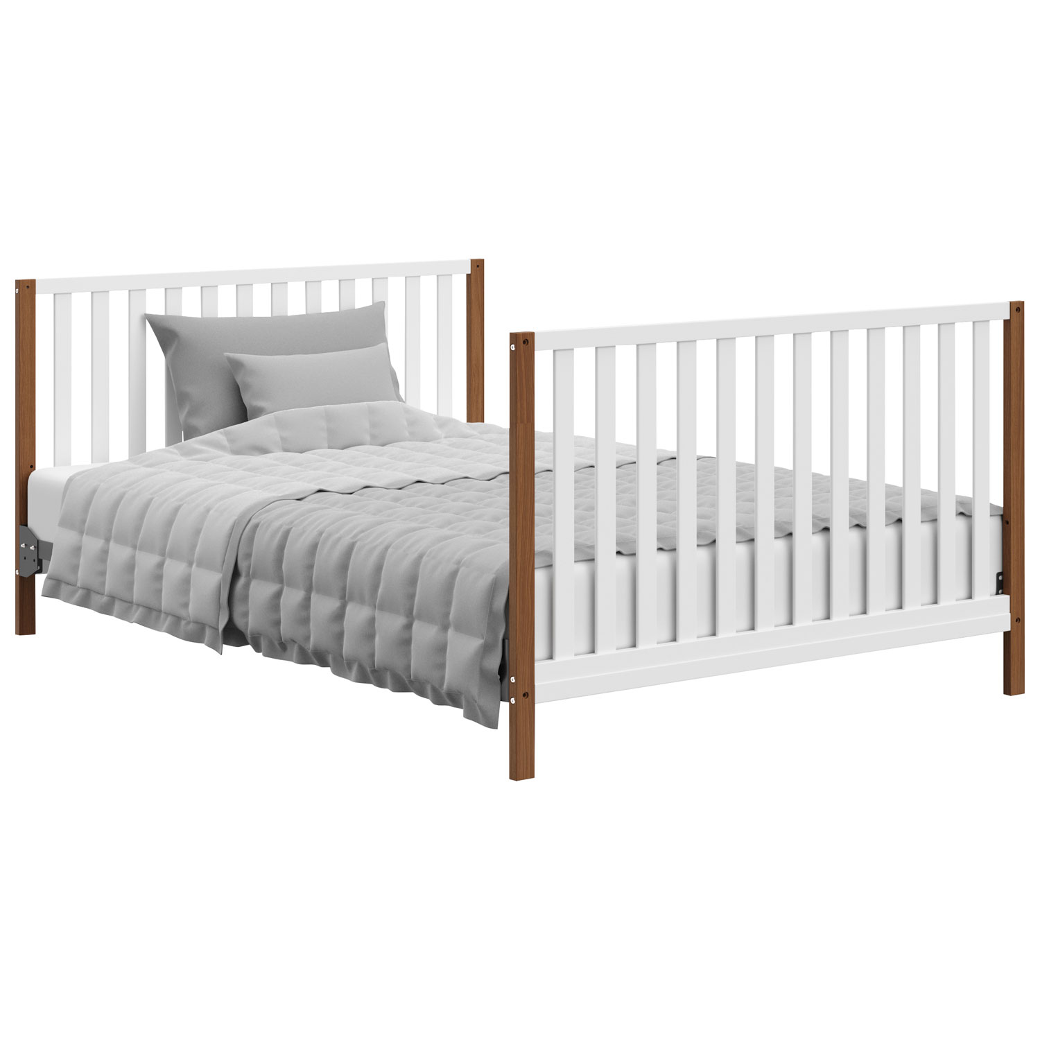 Storkcraft Modern Pacific 4-In-1 Convertible Crib - White/Vintage Driftwood