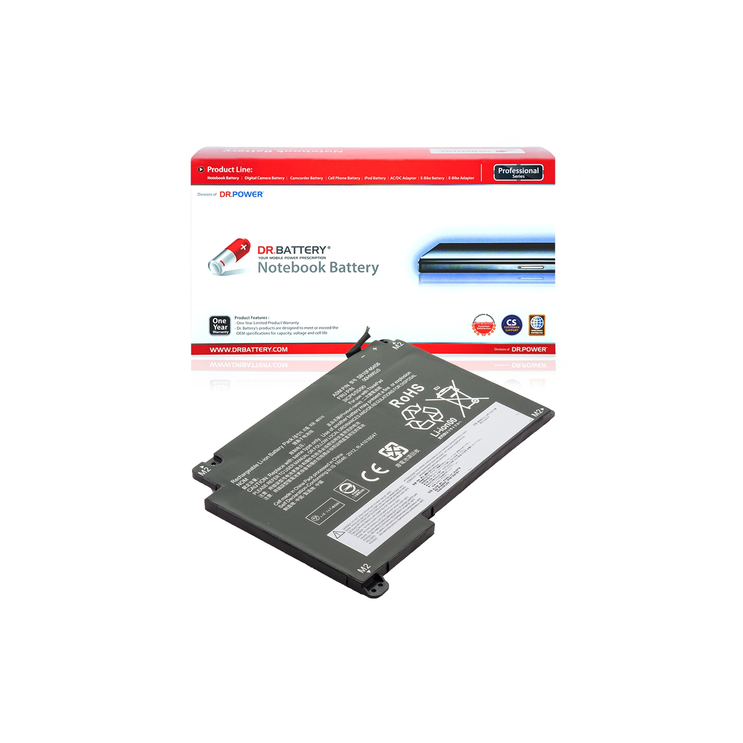 DR. BATTERY - Replacement for Lenovo ThinkPad P40 Yoga 20GQ0004 / 20GQ000BUS / 20GQ000CUS / 00HW020 / 00HW021 / SB10F46458
