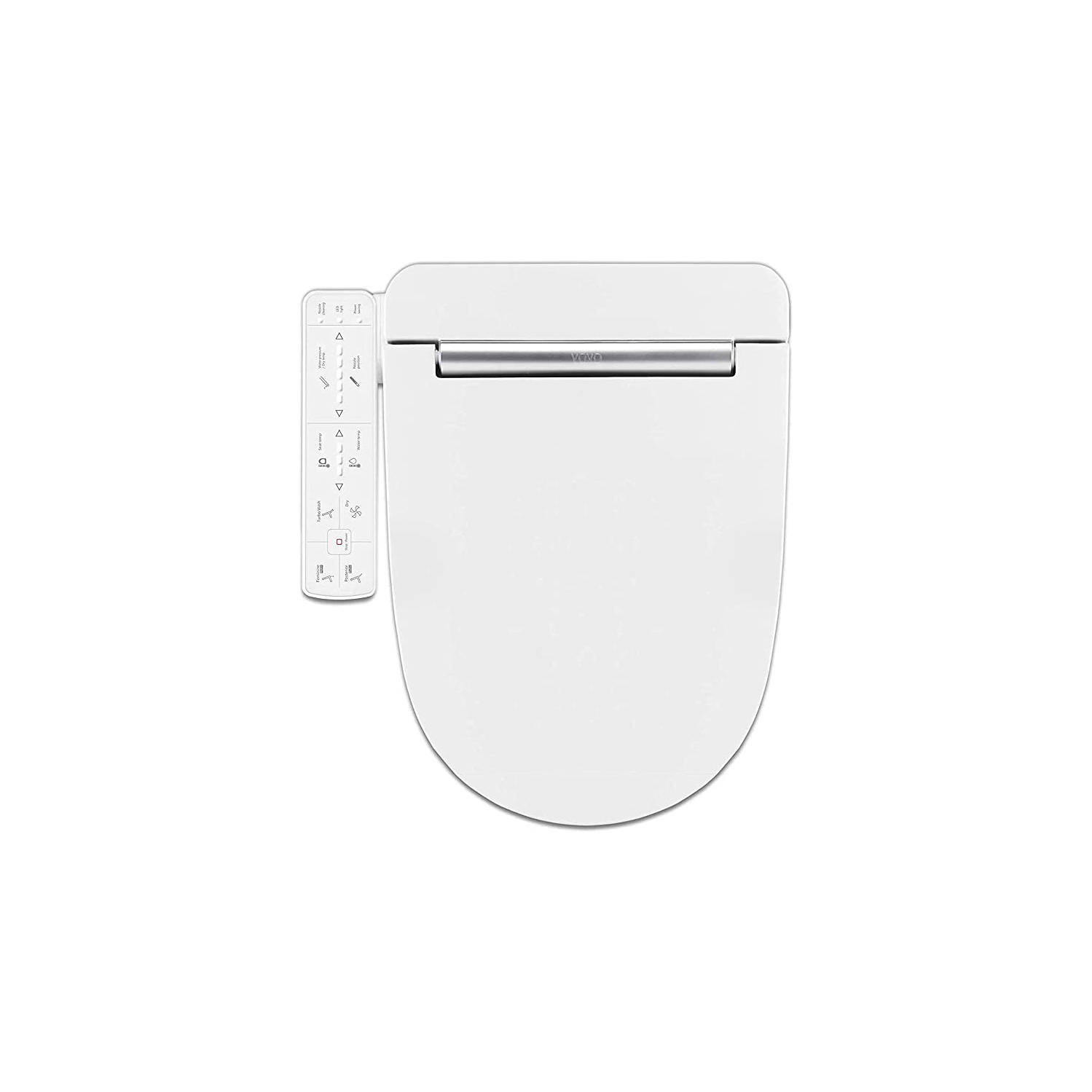 Bidet électronique VOVOSTYLEMENT VB-3000SE, siège allongé, chauffant, sec à chaud et à l'eau - Blanc