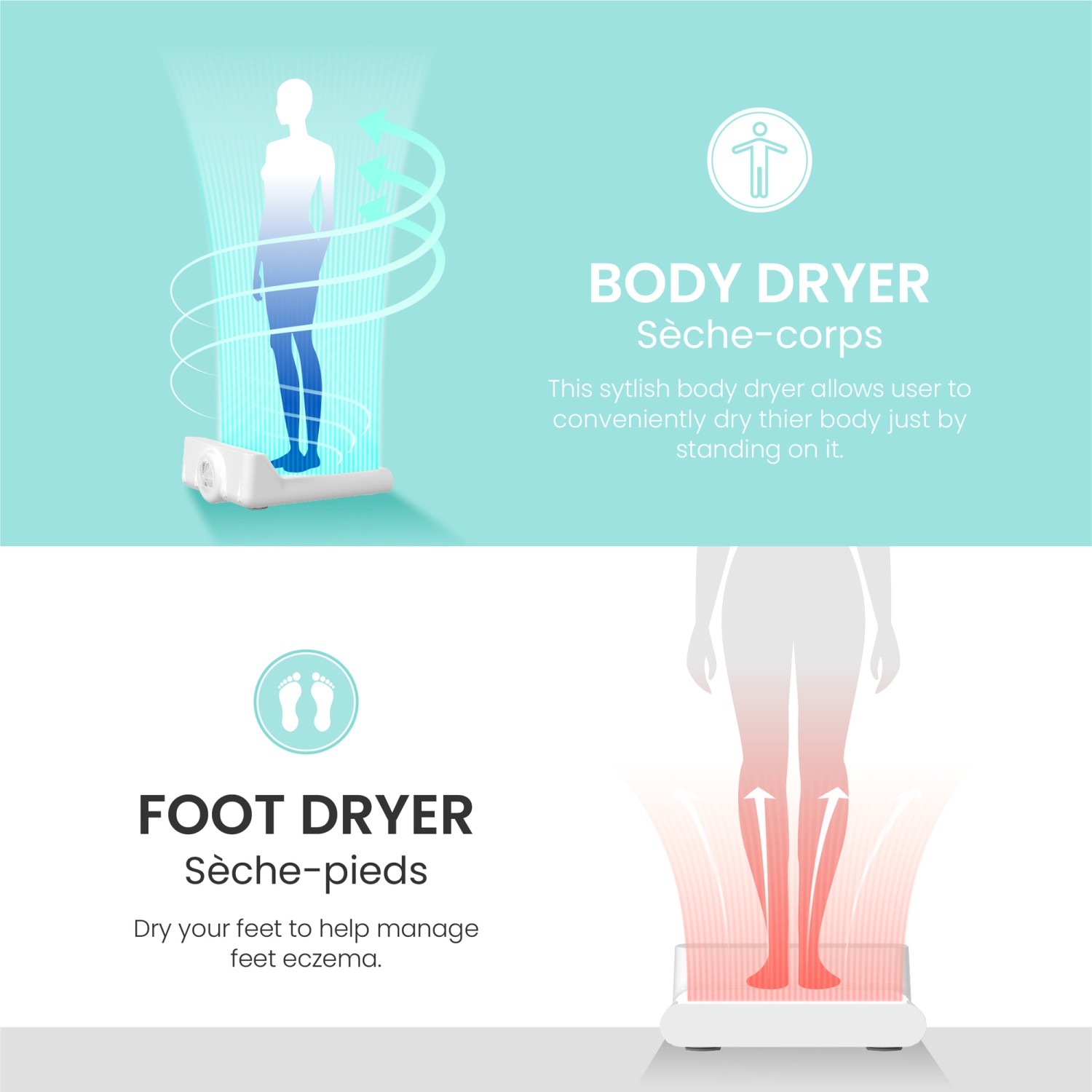 VOVOSTYLEMENT Toilette monobloc allongée intelligente TC-090 avec double chasse automatique, siège chauffant