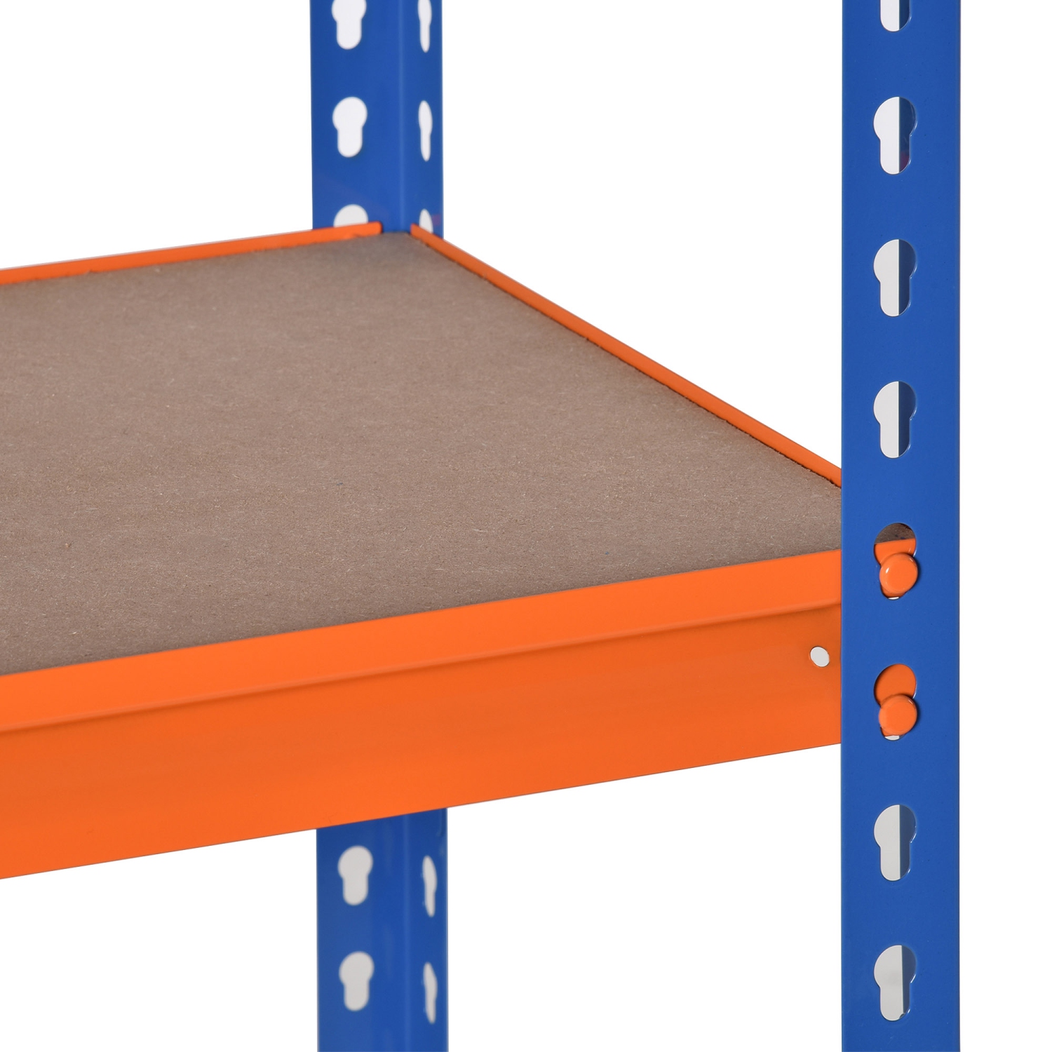 HOMCOM – Étagère de garage robuste à 5 niveaux, étagère en métal avec tablettes réglables, cadre en métal, 31 x 5 x 71,75 po, capacité