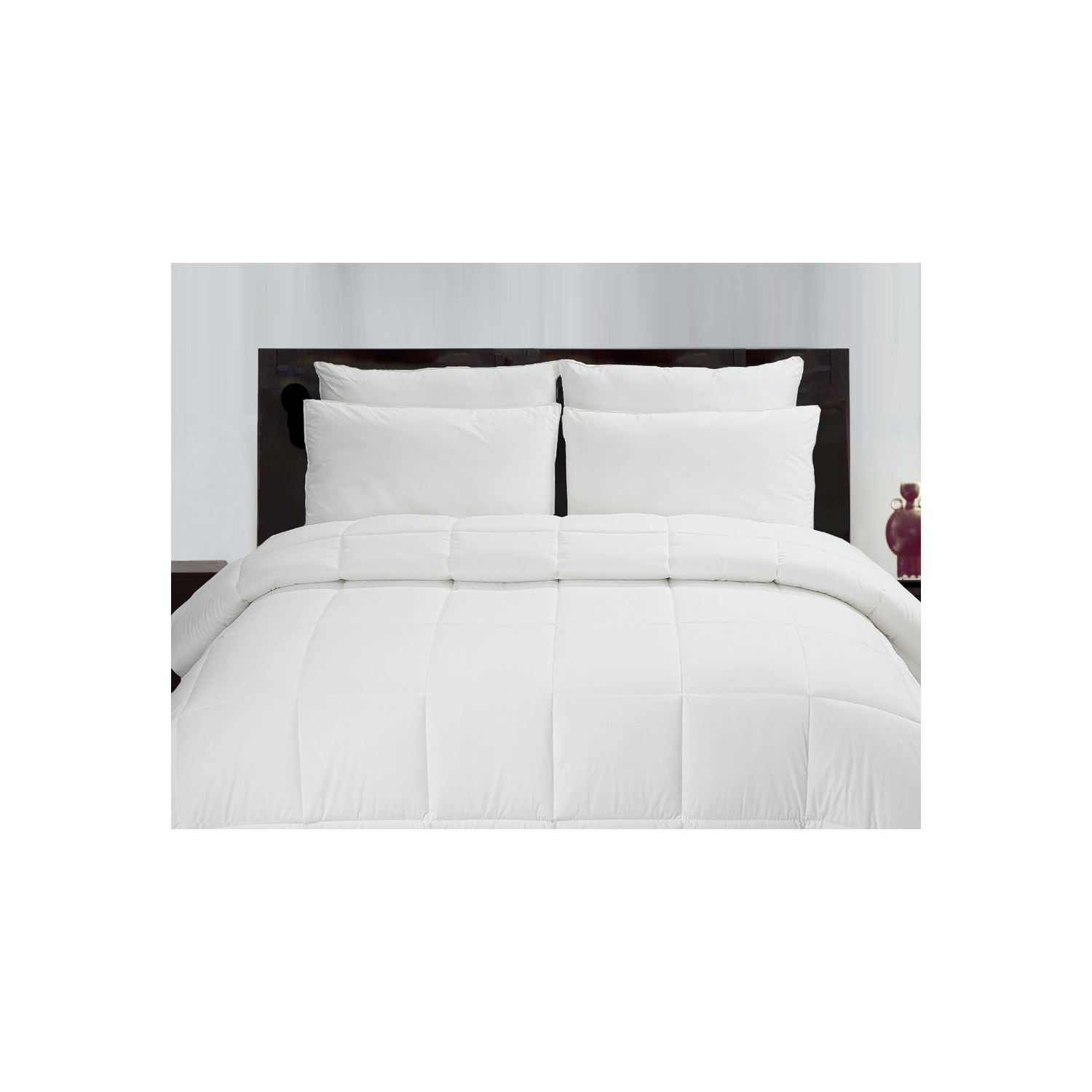 Highland Feather 625 Fill Power European White Down Duvet 233TC Pure Cotton Casing with Corner Ties STRASBOURG, Summer Lightweight, Double, 23 OZ