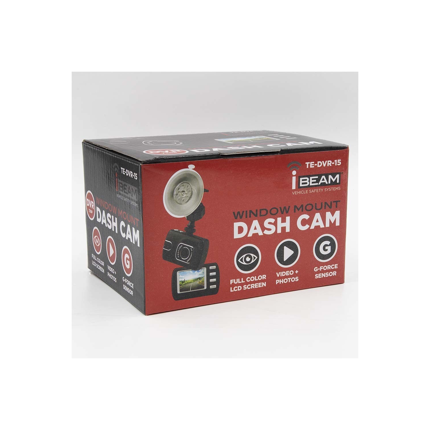 iBEAM TE-DVR-15 1.5" Windshield Mount 720p DVR