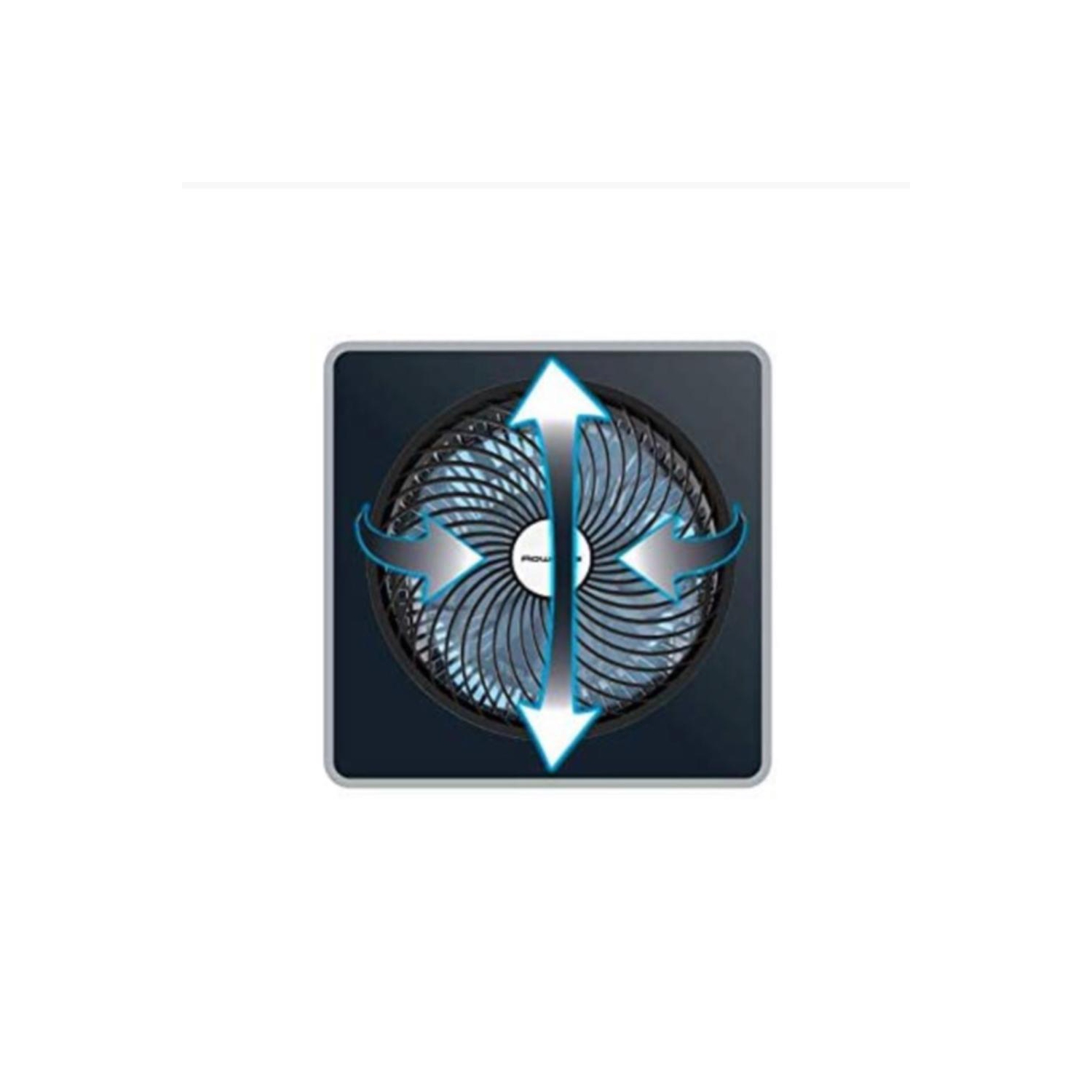 Ventilateur oscillant compact Force Air 360 de Rowenta - Noir