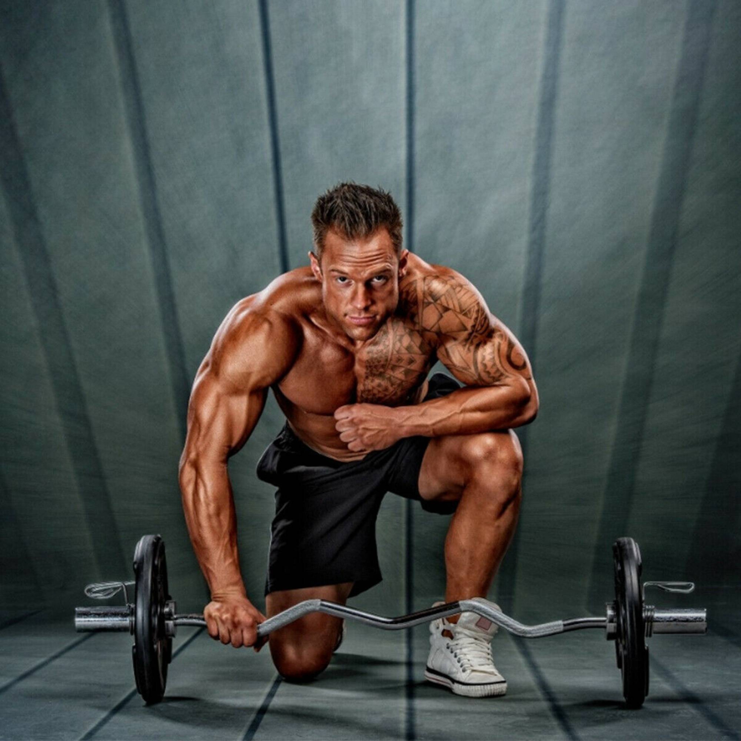 Costway 48''Chrome Steel Olympic EZ Curl Bar 28mm Grip Home Gym Fitness Equipment Silver