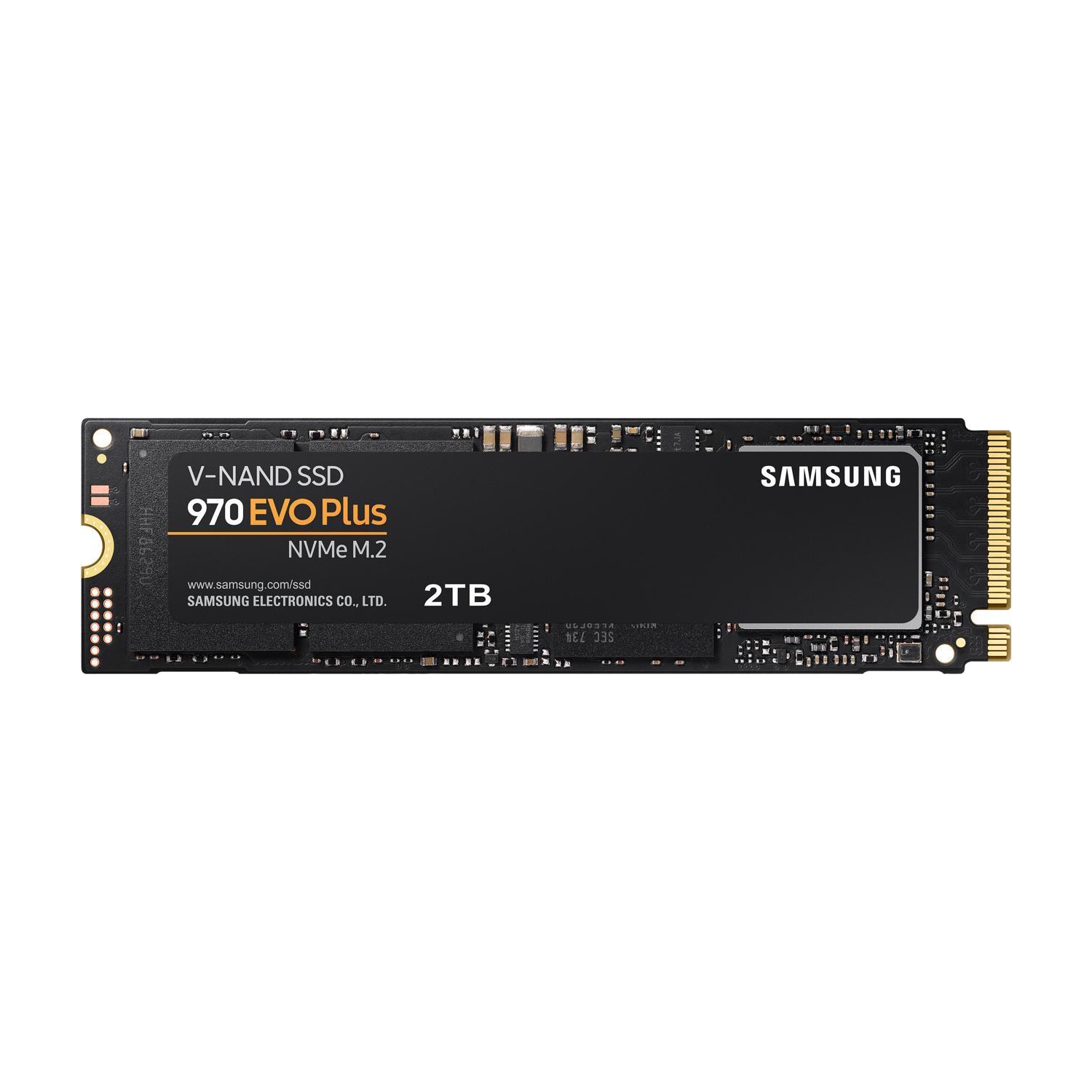 SAMSUNG INTERNAL SSD SAMSUNG 970 EVO PLUS M.2 2280 2TB PCIe Gen 3.0 x4, NVMe 1.3 V-NAND 3-bit MLC Internal Solid State Drive (SSD) MZ-V7S2T0B/AM