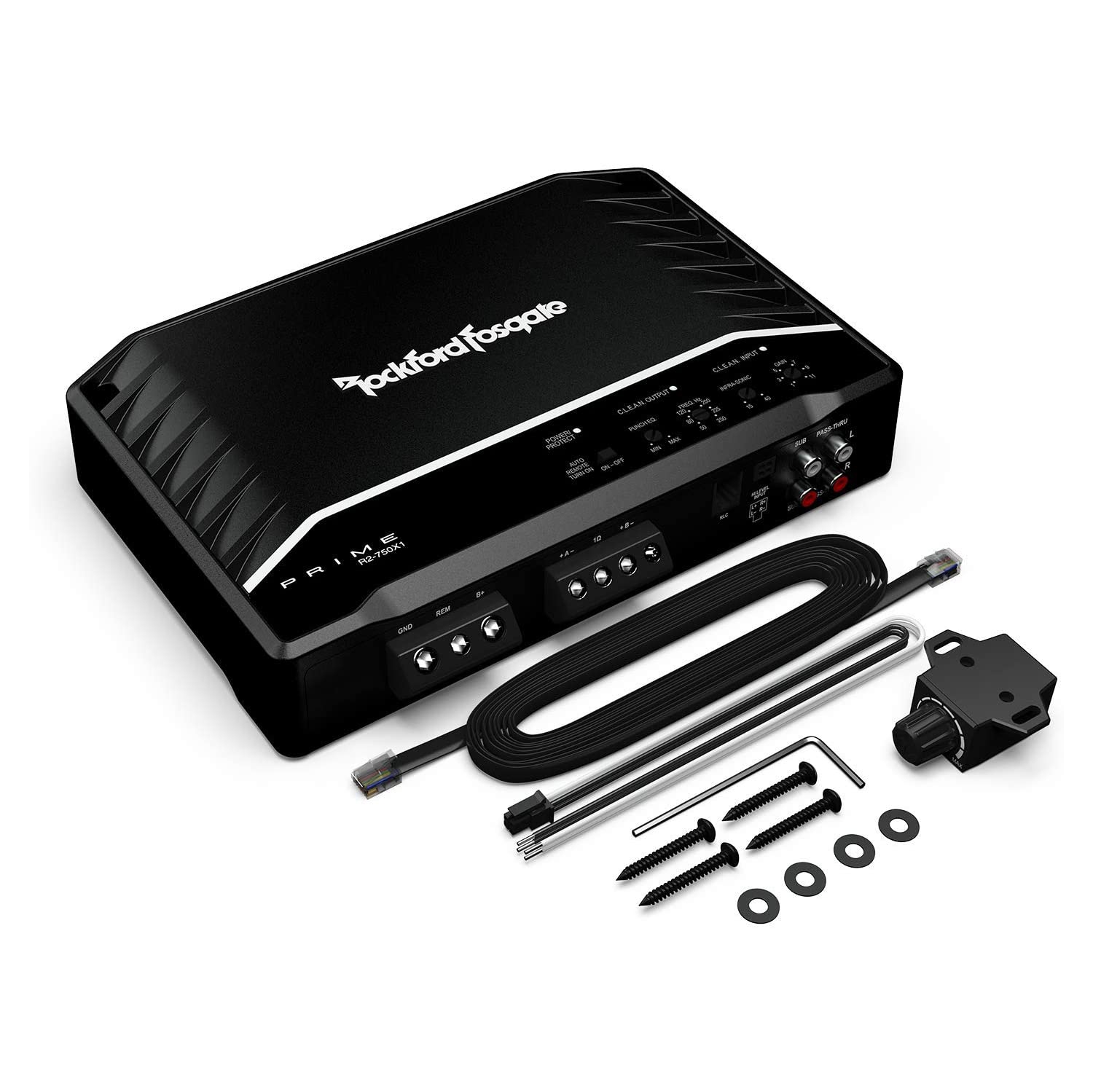 Rockford Fosgate R2-750X1 Prime Series mono subwoofer amplifier — 750 watts RMS x 1 at 1 ohm