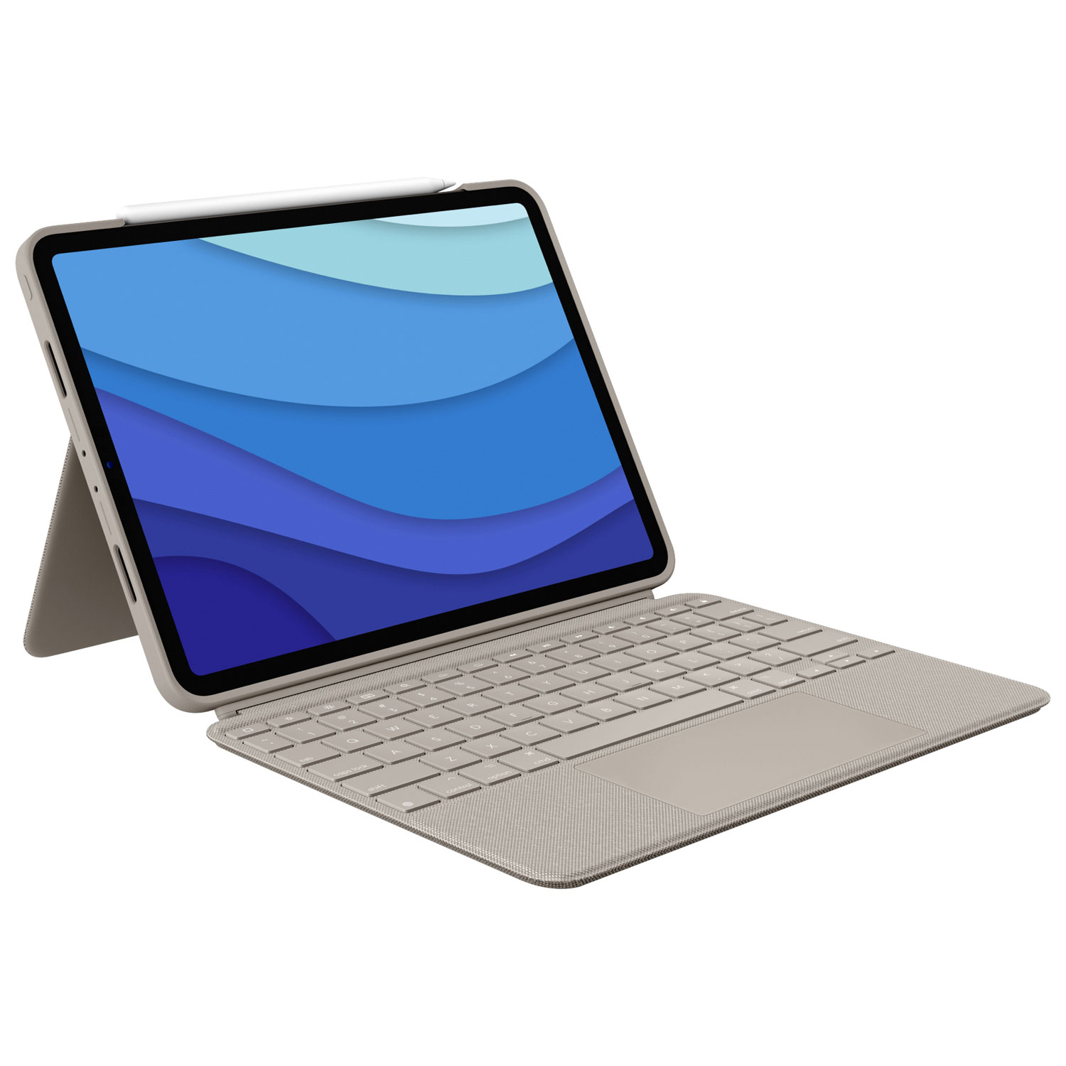 Logitech Combo Touch Keyboard Case with Trackpad for iPad Pro 11" (4th/3rd/2nd/1st Gen) - Sand