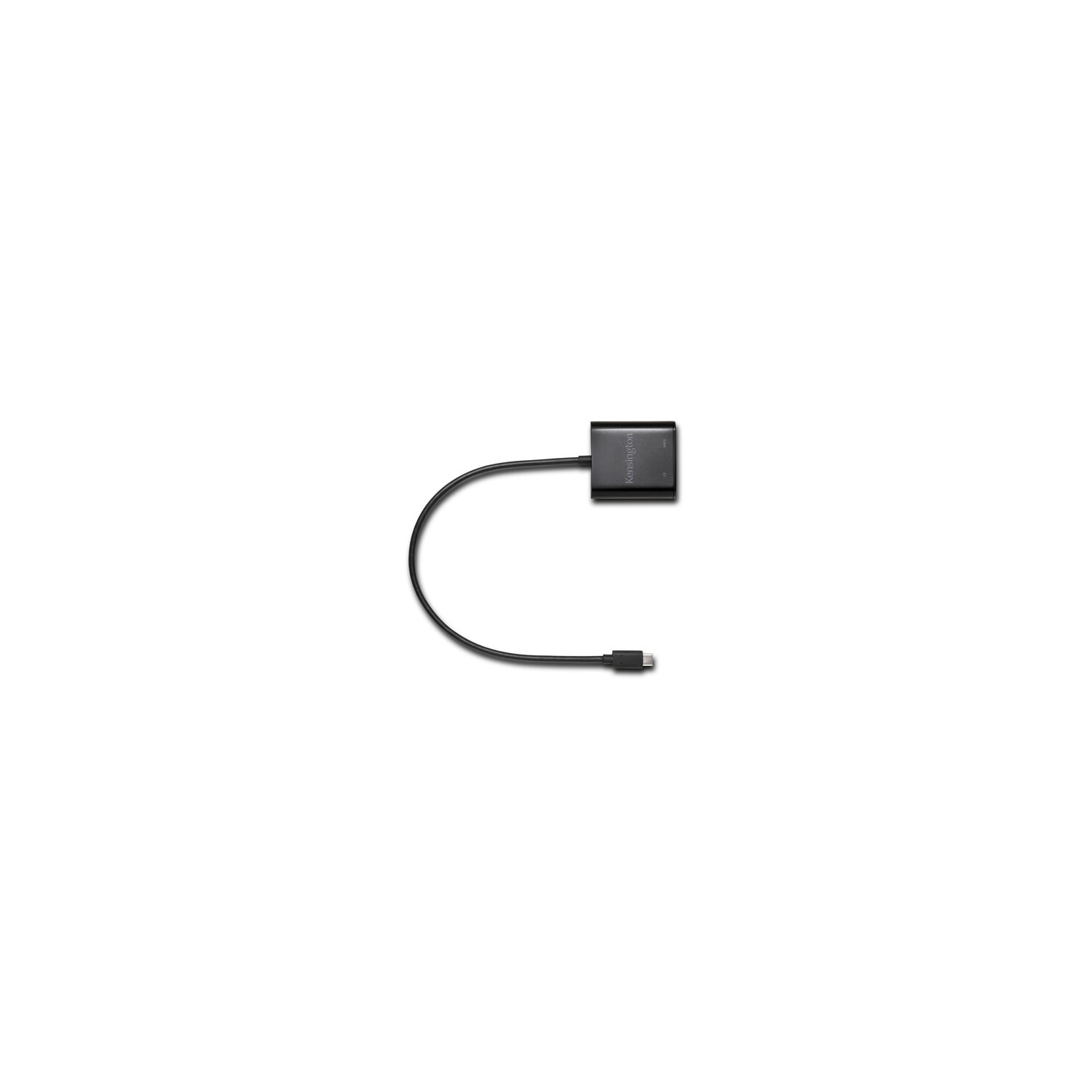 Kensington USB-C Female to USB-C Male Power Delivery Laptop Dongle Cable - Black