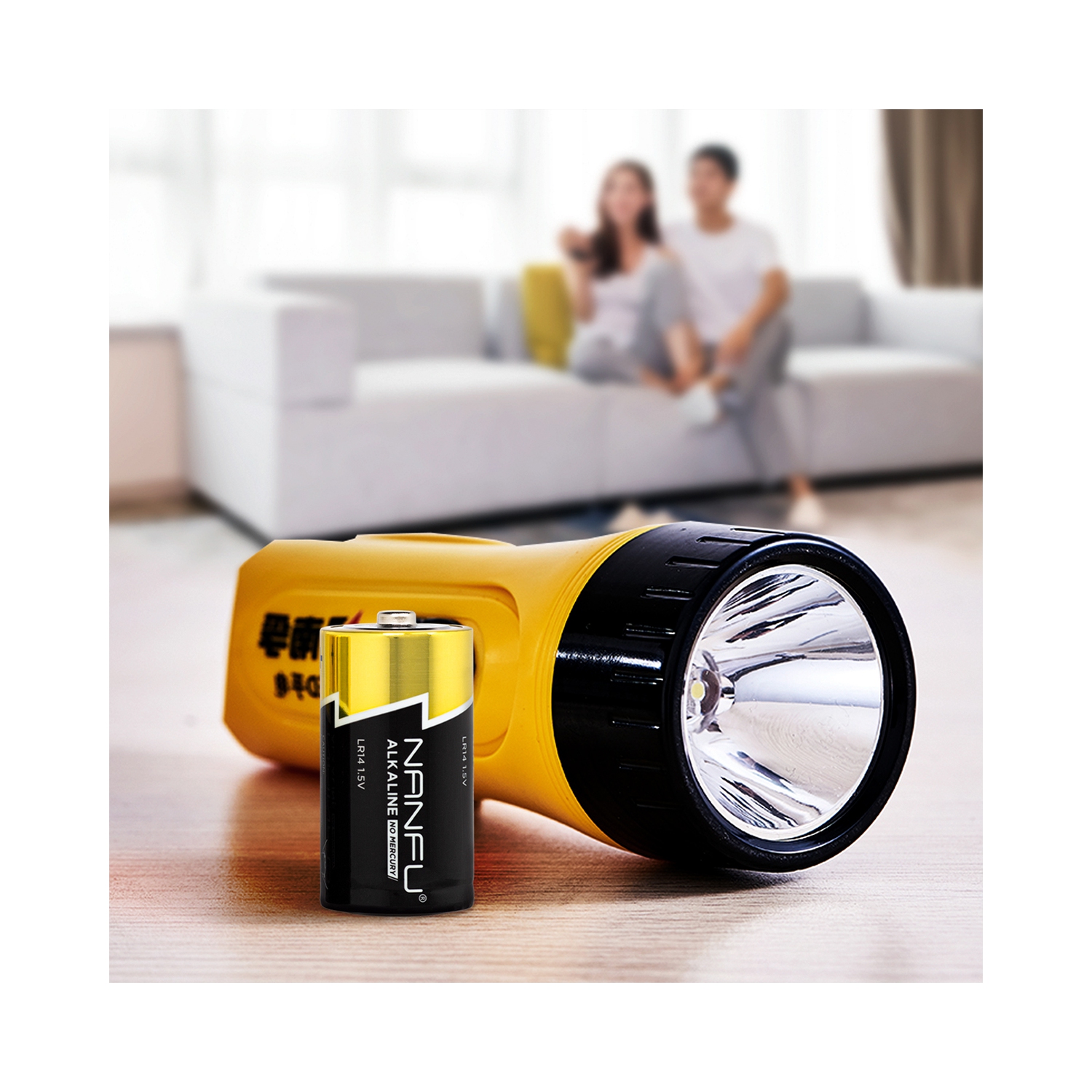 NANFU 12 Pack Alkaline C Cell Batteries for Household & Business