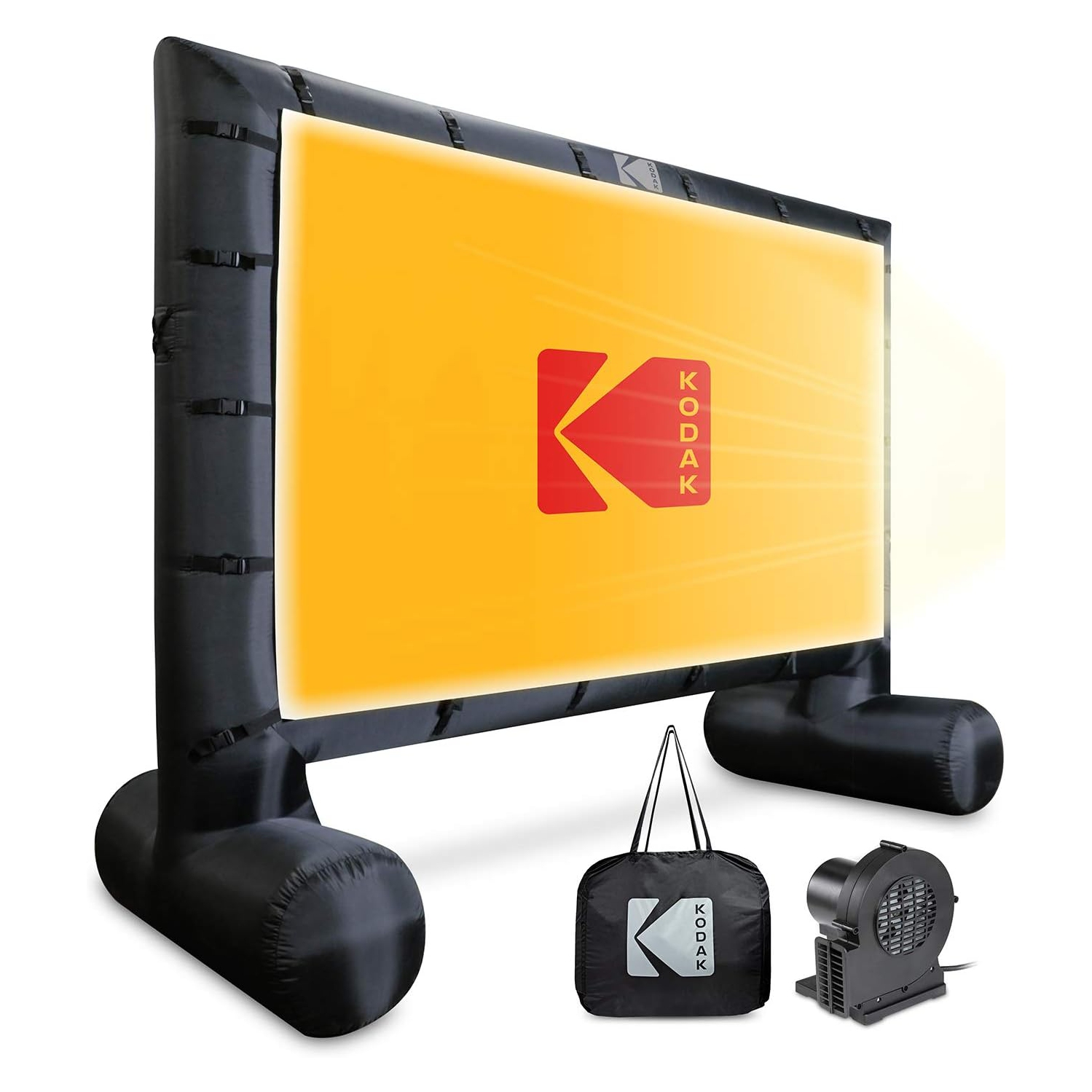 KODAK Inflatable Outdoor Projector Screen | 14.5 Feet, Blow-Up Screen for Movies, TV, Sports Games & More | Includes Air Pump, Storage Carry Case,