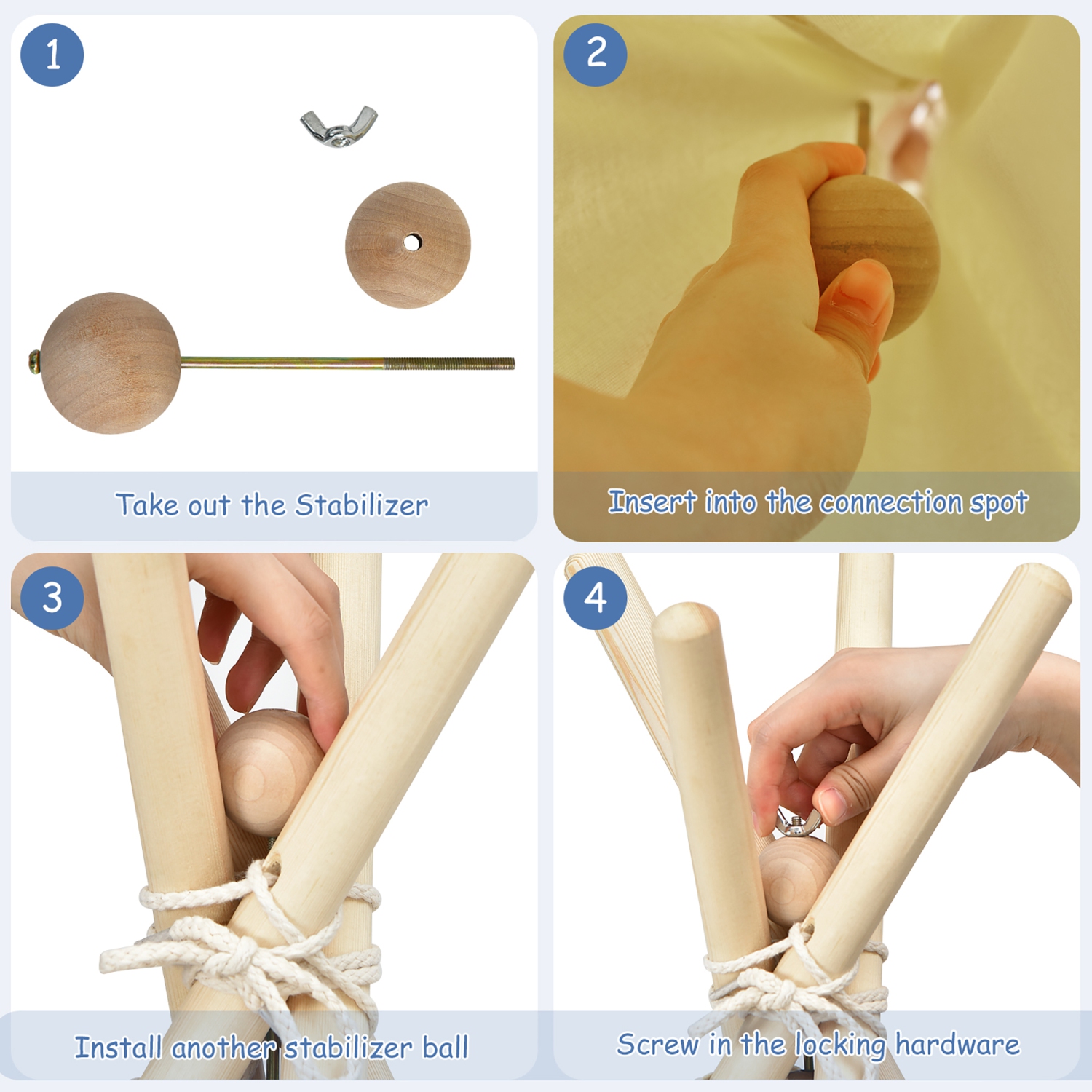 Costway Kids Canvas Teepee Play Tent Foldable Playhouse Toys for Indoor Outdoor