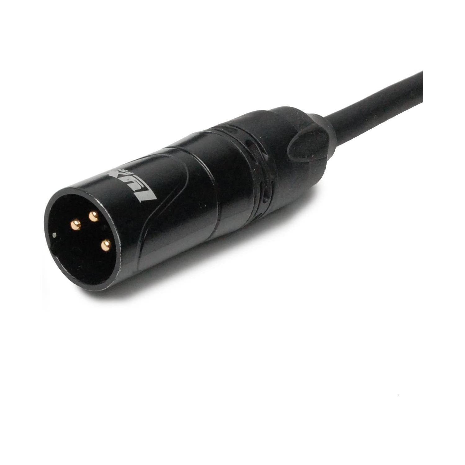 LyxPro - 20 Ft - Black - XLR Male to Right Angle Female Microphone Cable for professional Microphone & Devices