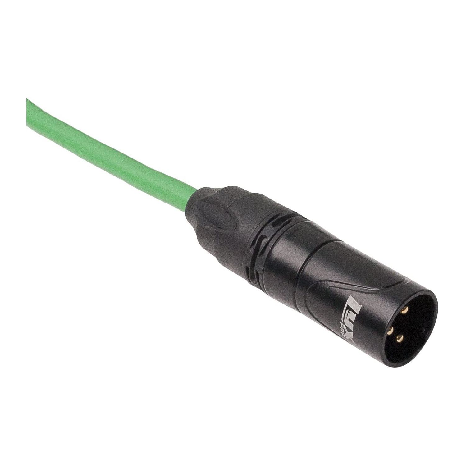 LyxPro – Câble XLR équilibré de série Premium pour microphone, haut-parleurs et câbles Pro pour appareils, 1.5 pi RA femelle, vert