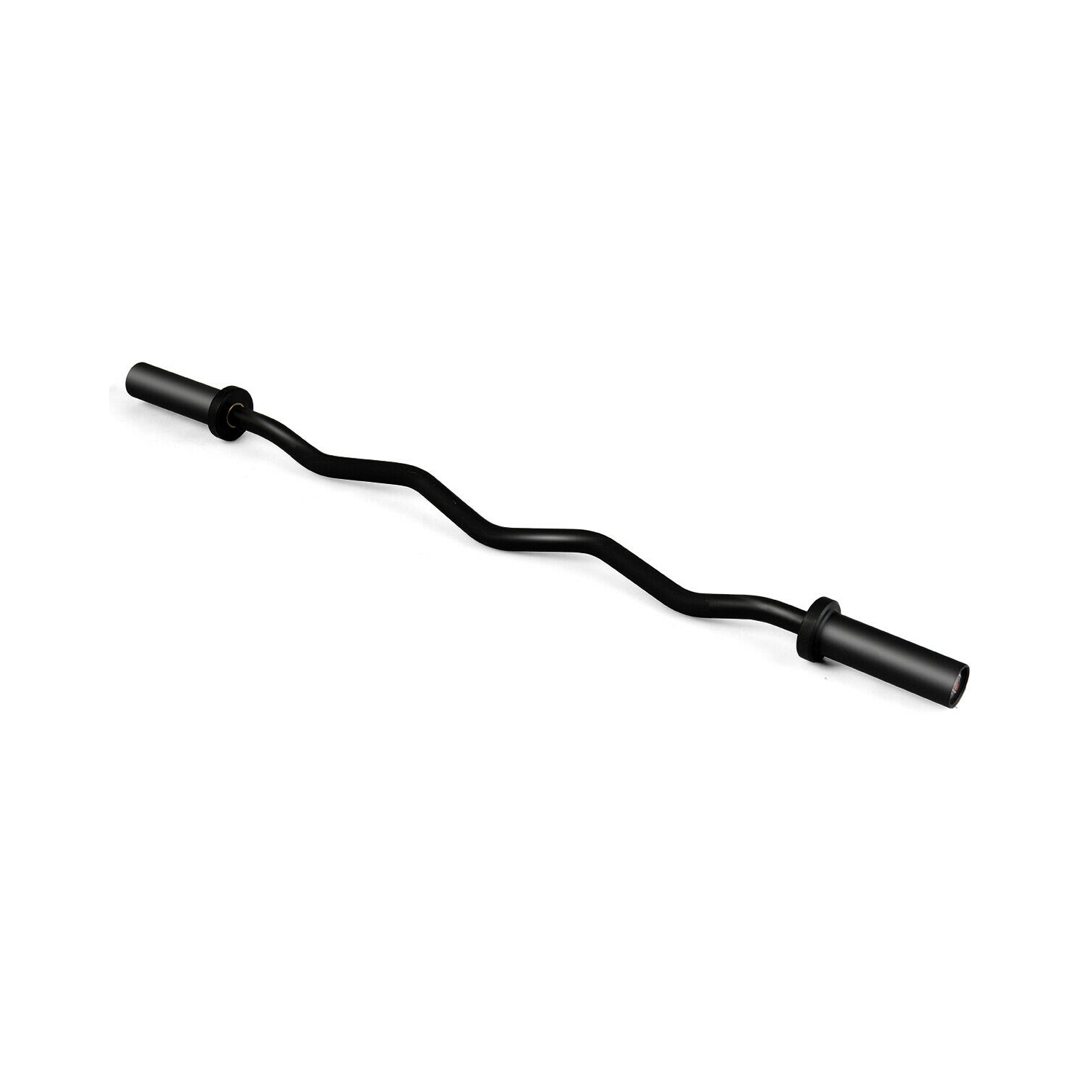 Goplus 48''Phosphate Steel Olympic EZ Curl Bar 28mm Grip Home Gym Fitness Equipment