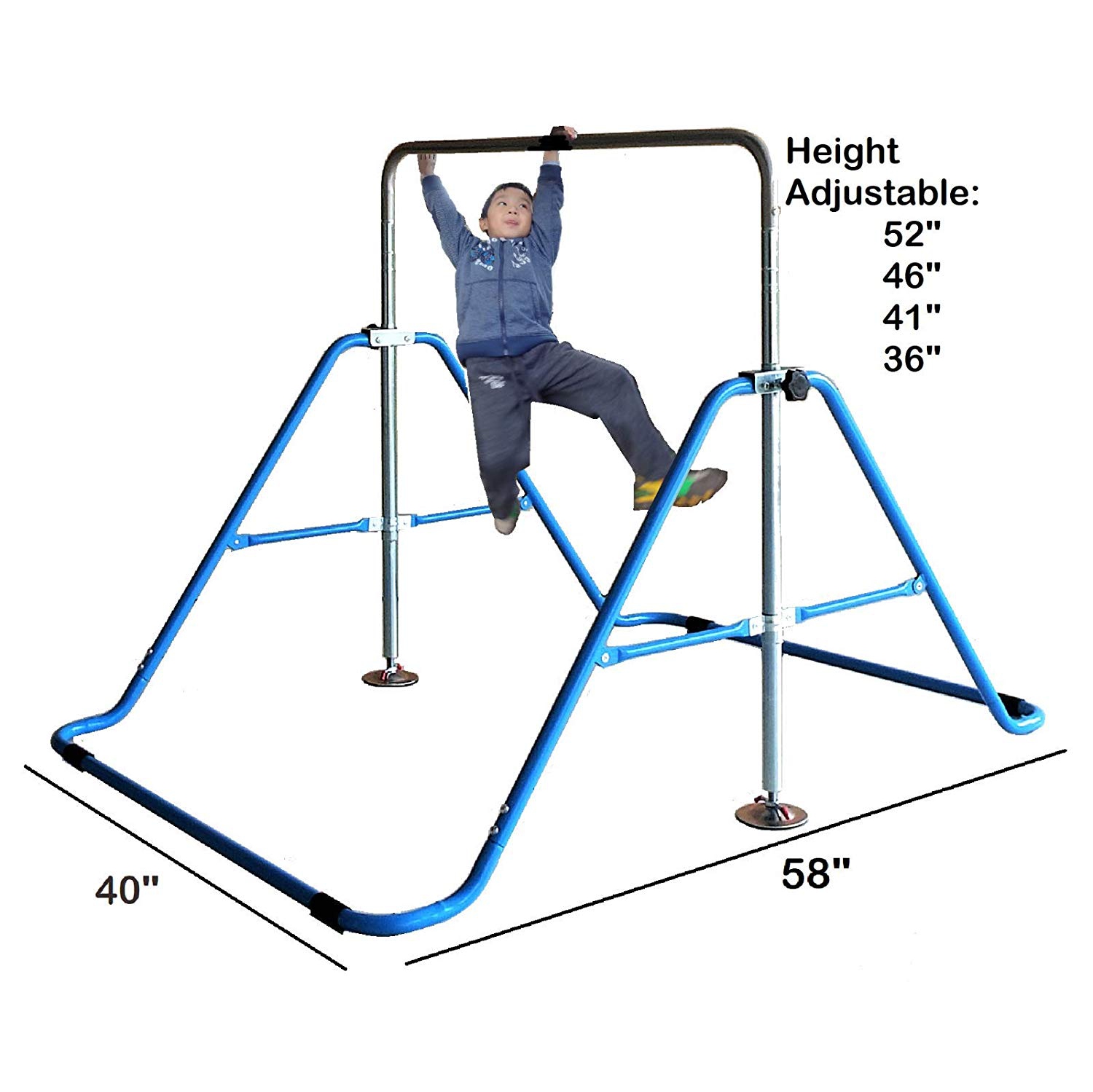 Gymnastics Bar Kids Home Training Kip Bar | Expandable Horizontal Kip Bar Folding Home Gym Equipment Boys and Girls | Junior Gymnastics Jungle Gym