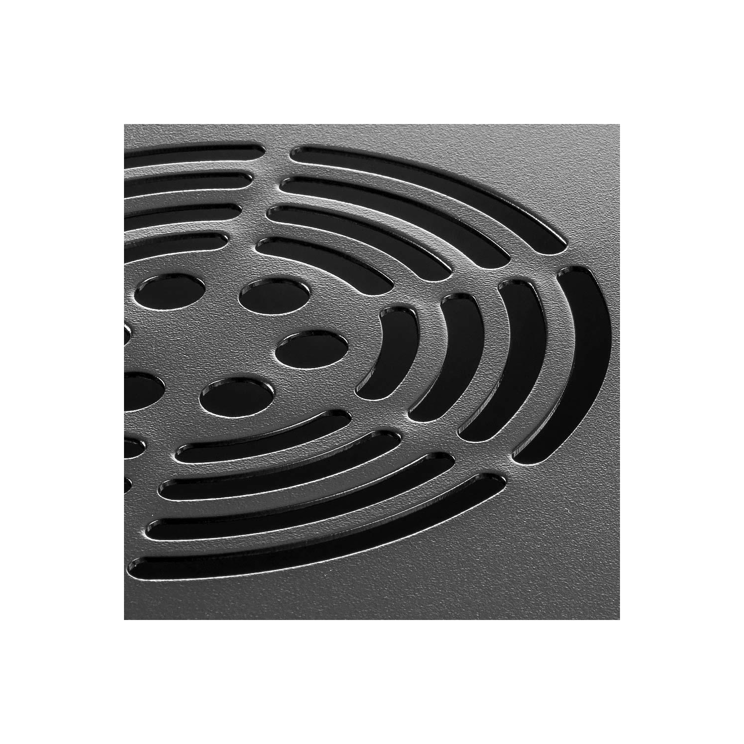 PrimeCables Wall Mount Network Server Cabinet Rack 6U with Glass Door & 2 AC Powered Ventilation Fans