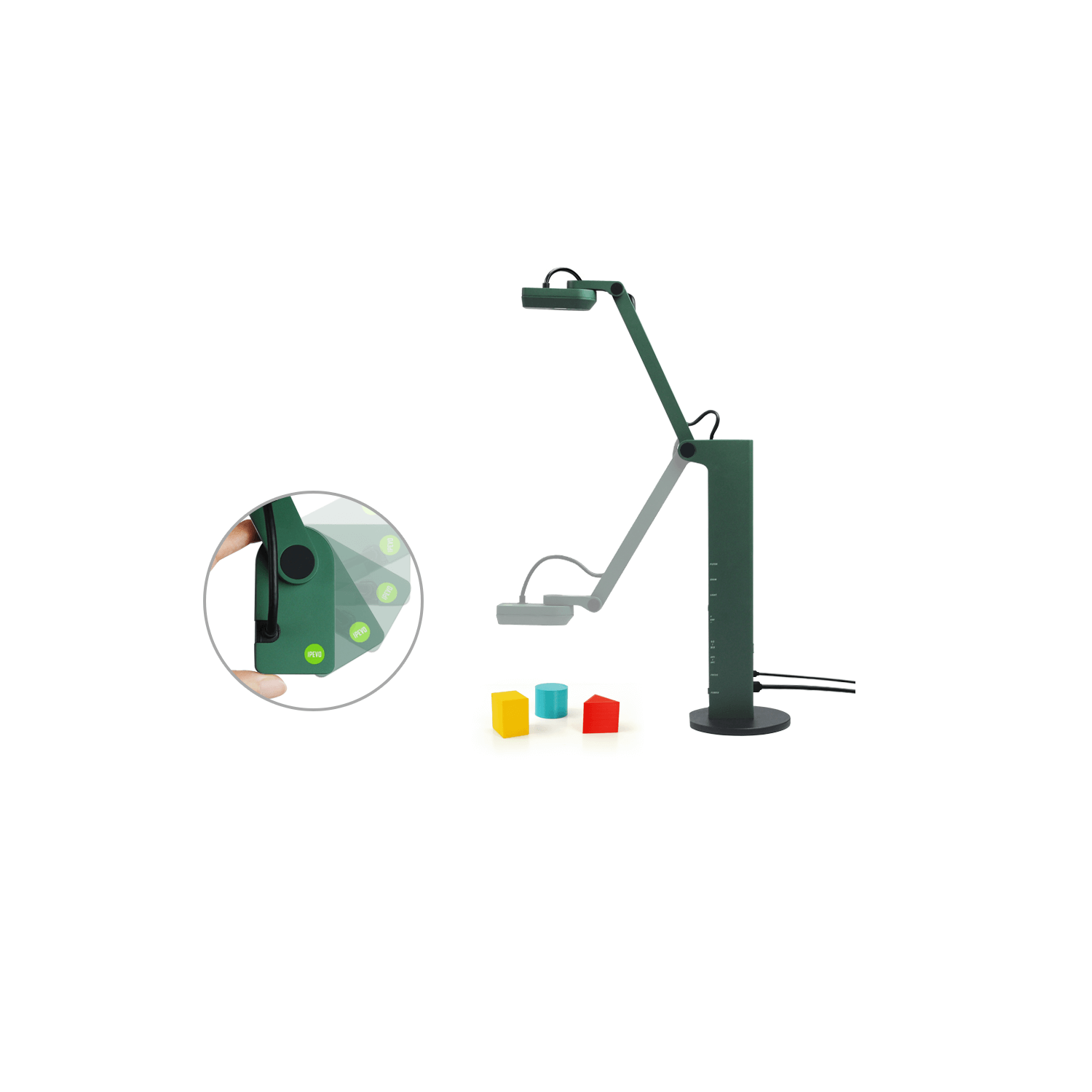 IPEVO VZ-R HDMI/USB Dual Mode 8 MP Document Flexible Portable Camera / Webcam,Video Recorder, Visual Presenter with focusing lens