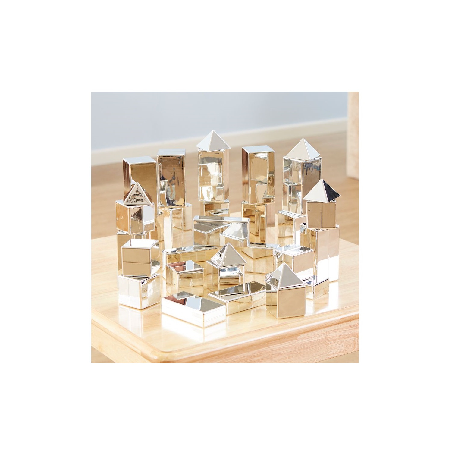 TTS Metallic Mini Construction Building Blocks 32pcs Toy Set. Product Code: EY07486