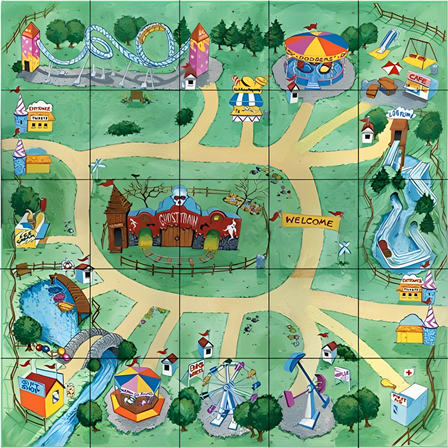 TTS Oti-Bot and Loti-Bot Floor Robot Mat Floor Educational Fun Robot Toy, Programmable Robot Activity Mats Toys , Above 3 years toy IT00260