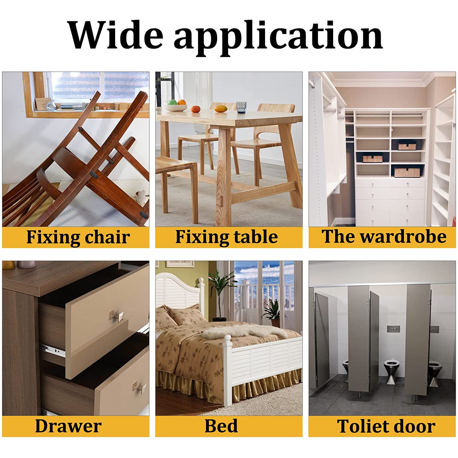 Corner Brace Right Angle Bracket Stainless Steel Black Corner Braces Joint Right Angle Bracket Shelf Bracket 20 x 20mm