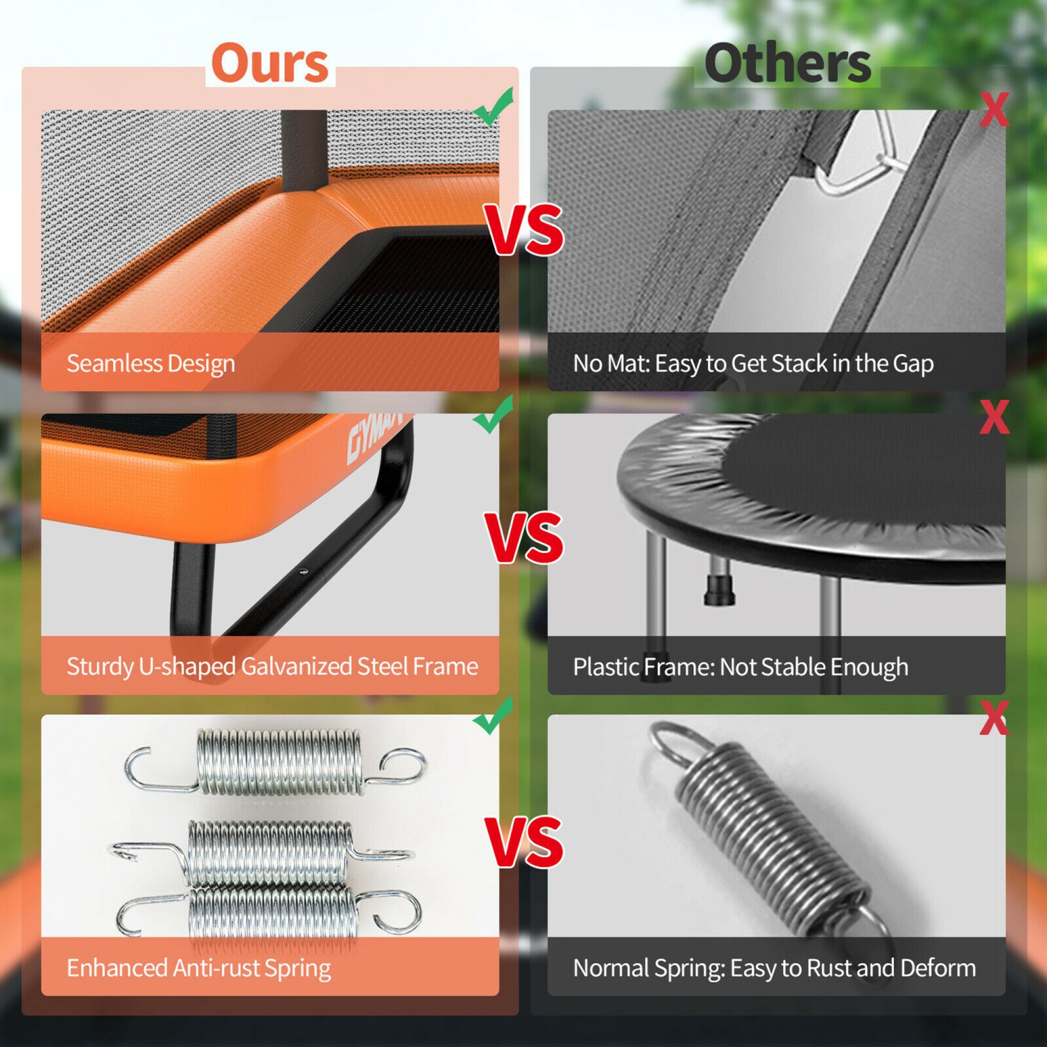 Gymax 6FT Kids Recreational Trampoline W/Swing Safety Enclosure Indoor/Outdoor