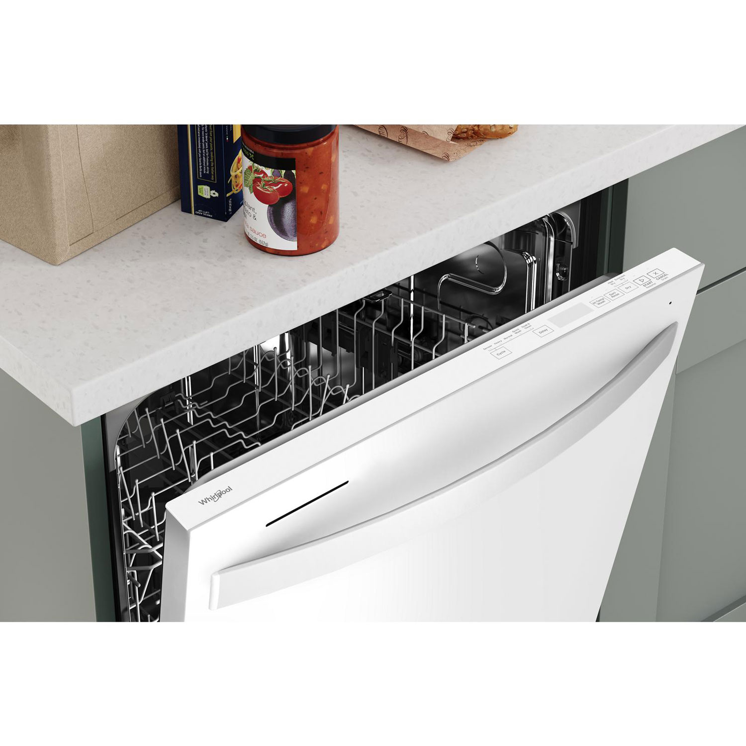Lave-vaisselle encastrable 24 po 50 dB avec cuve en inox de Whirlpool - Blanc