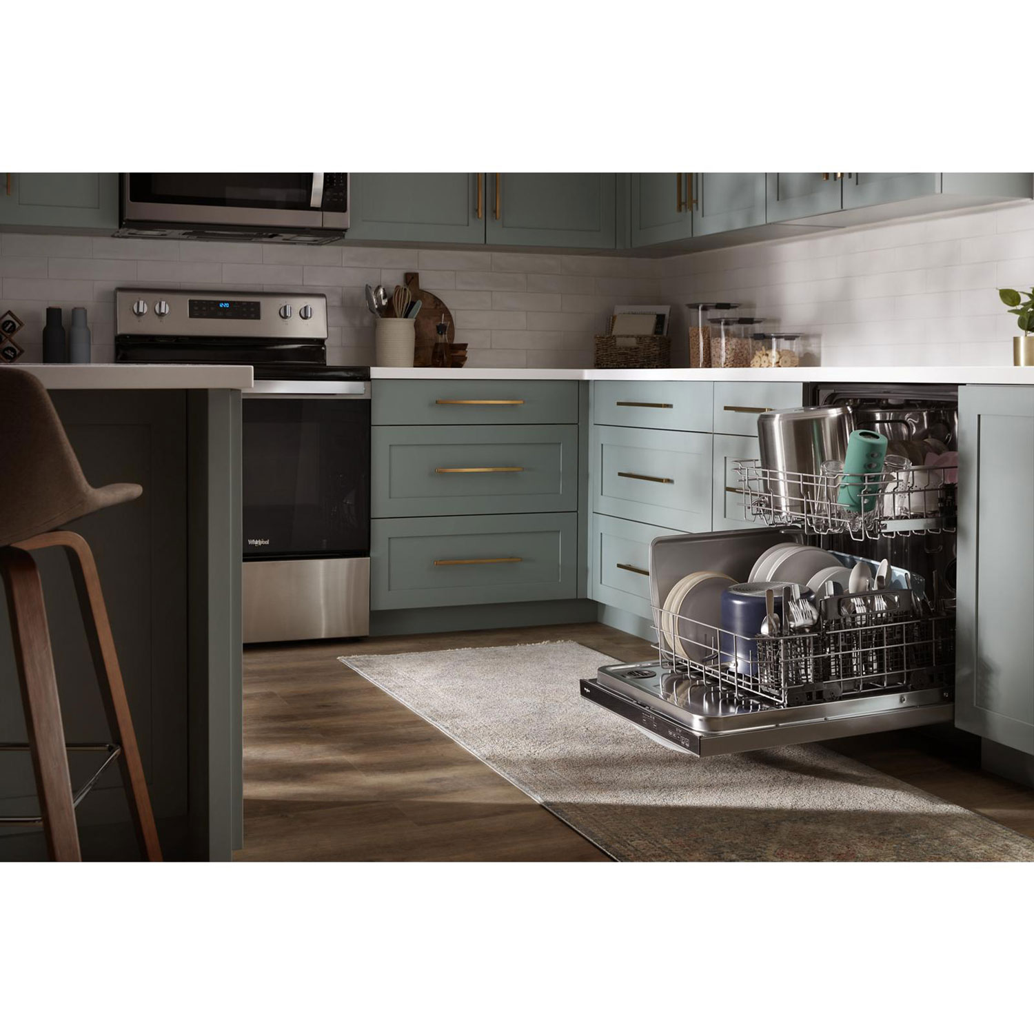 Lave-vaisselle encastrable 24 po 50 dB avec cuve en inox de Whirlpool - Inox