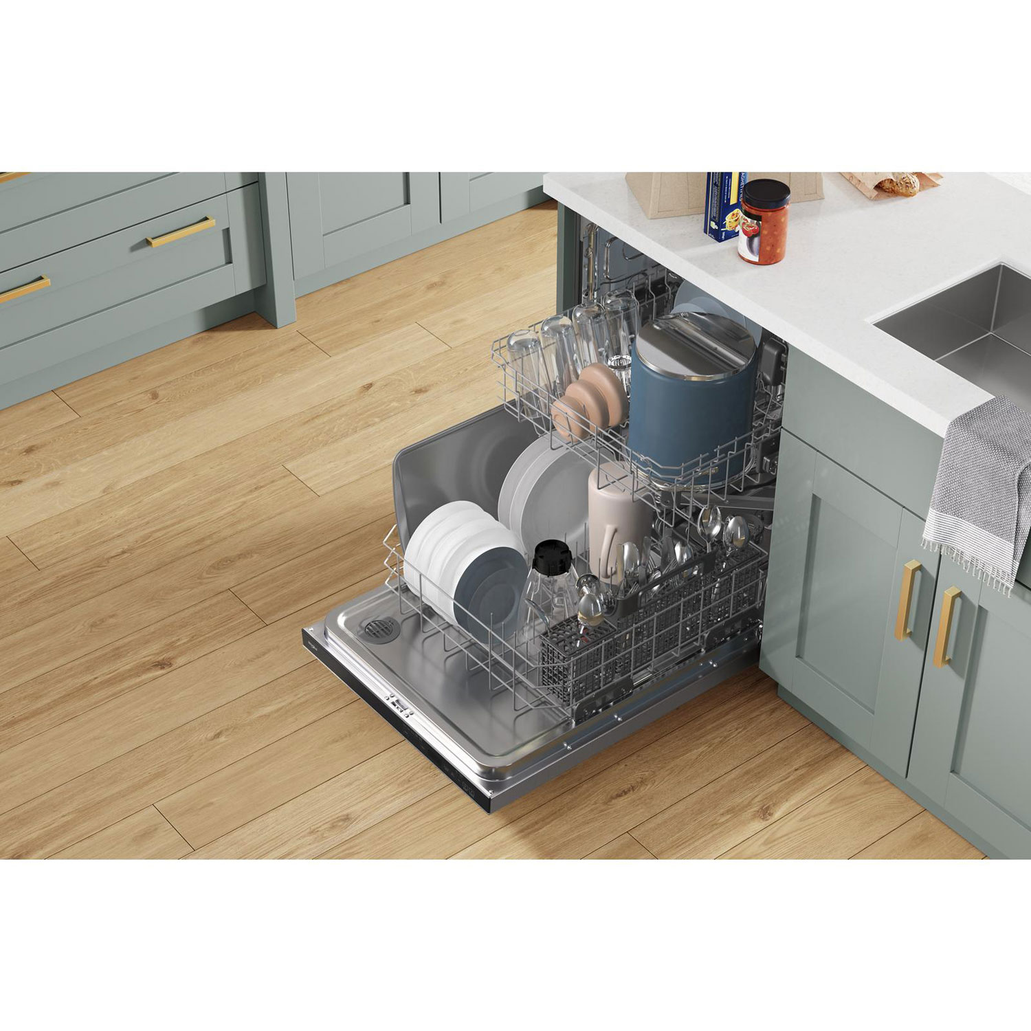 Lave-vaisselle encastrable 24 po 50 dB avec cuve en inox de Whirlpool - Inox