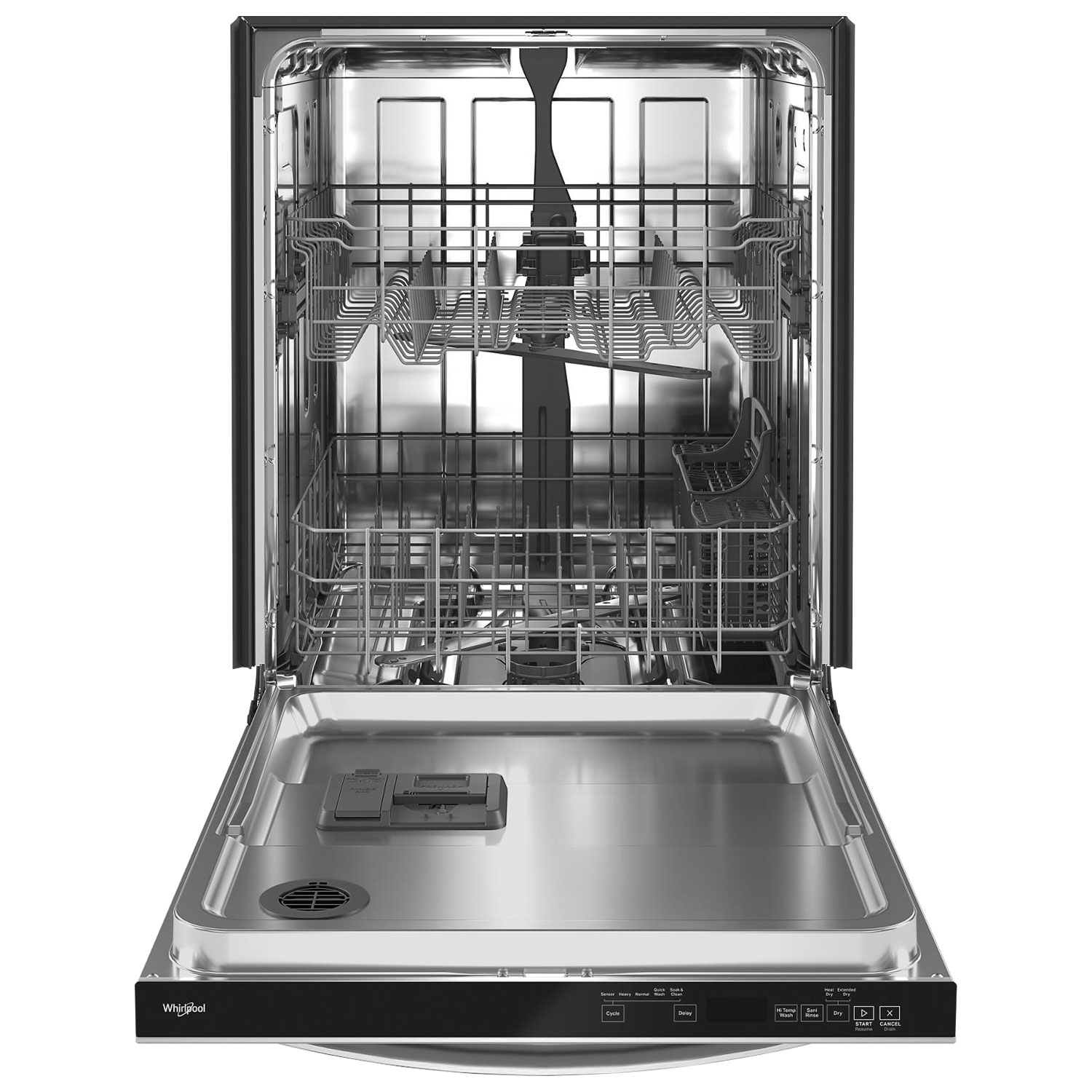 Lave-vaisselle encastrable 24 po 50 dB avec cuve en inox de Whirlpool - Inox