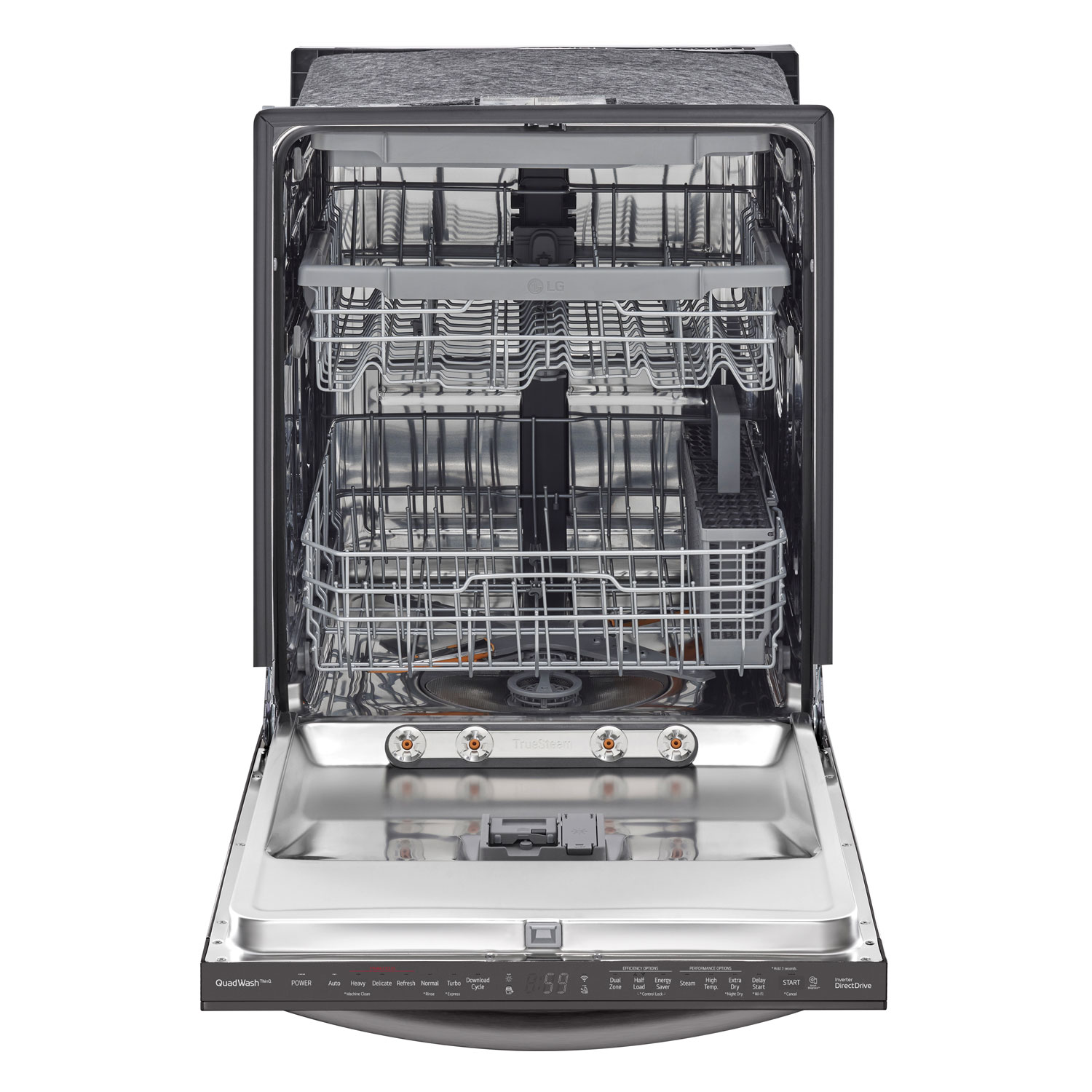 LG 24" 46dB Built-In Dishwasher with Third Rack - Black Stainless Steel