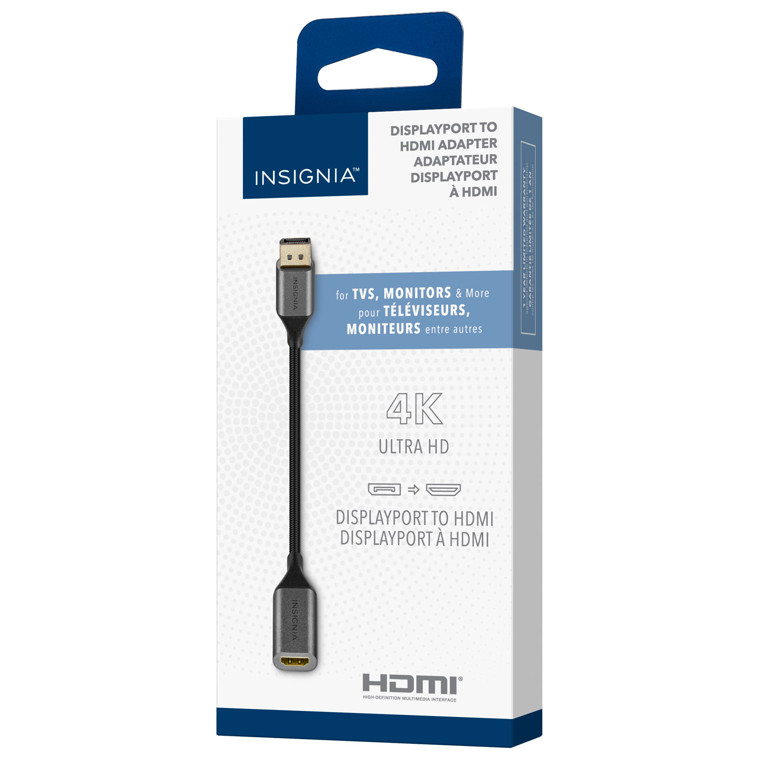 Adaptateur DisplayPort à HDMI d'Insignia