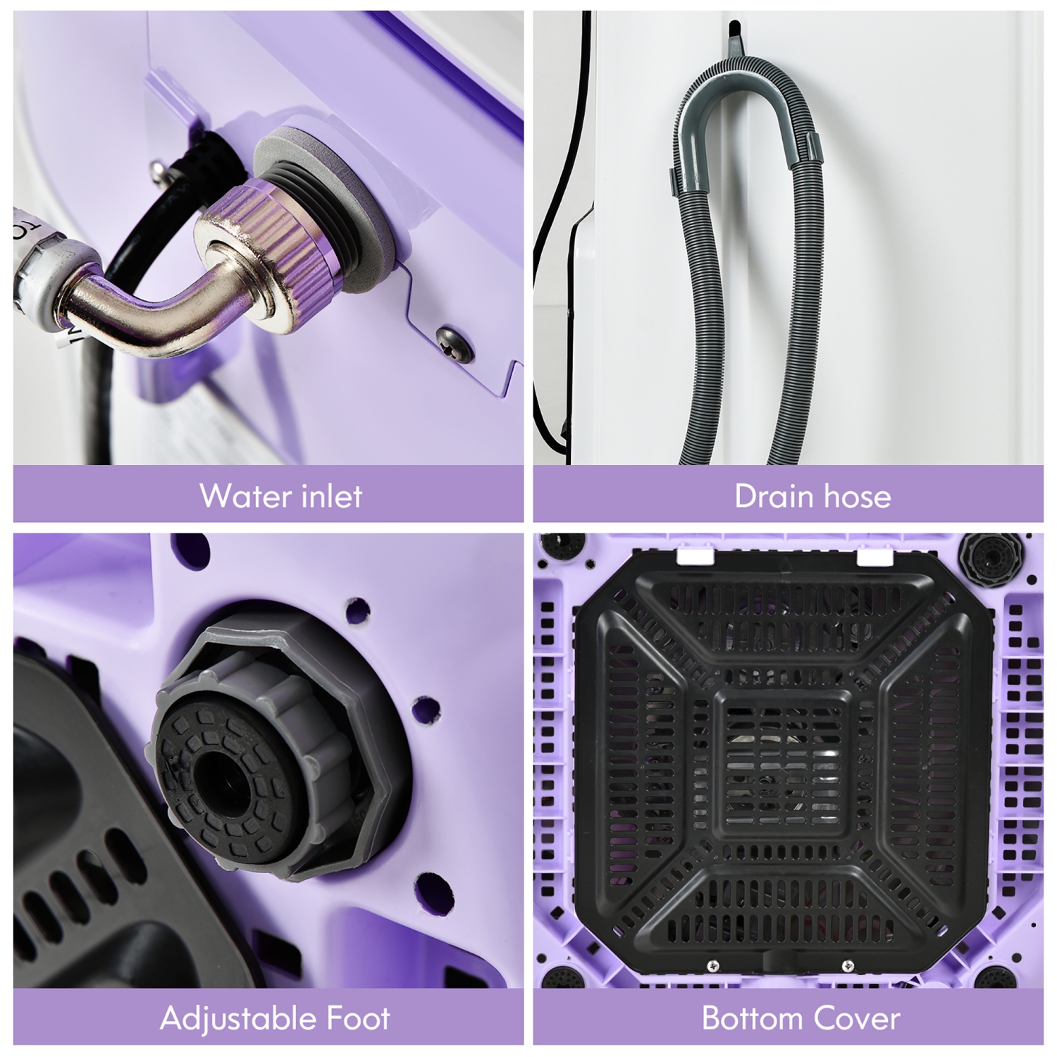 Costway 8lbs Portable Fully Automatic Washing Machine W/ Drain Pump